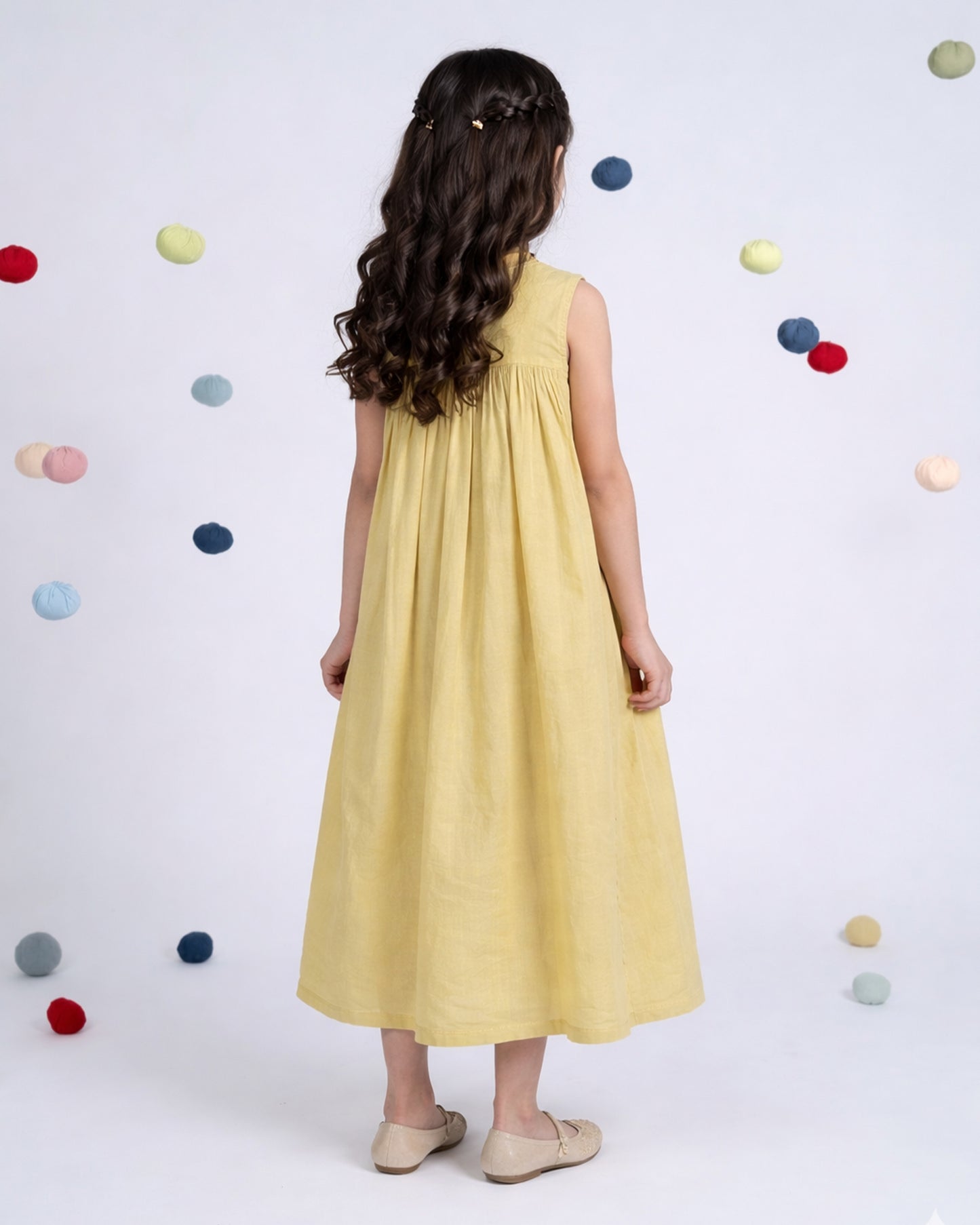 Poppy Dress - Ochre Yellow