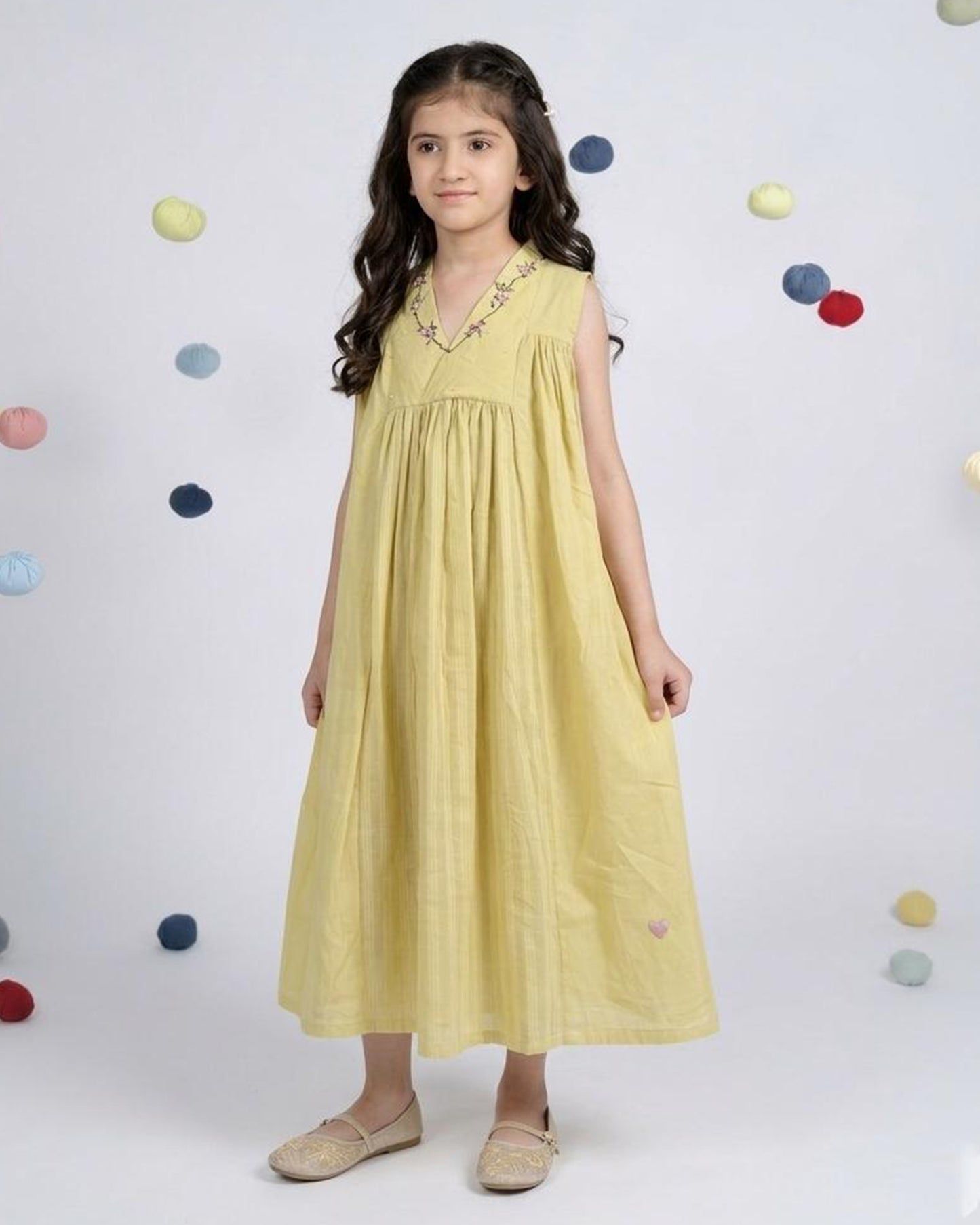 Poppy Dress - Ochre Yellow