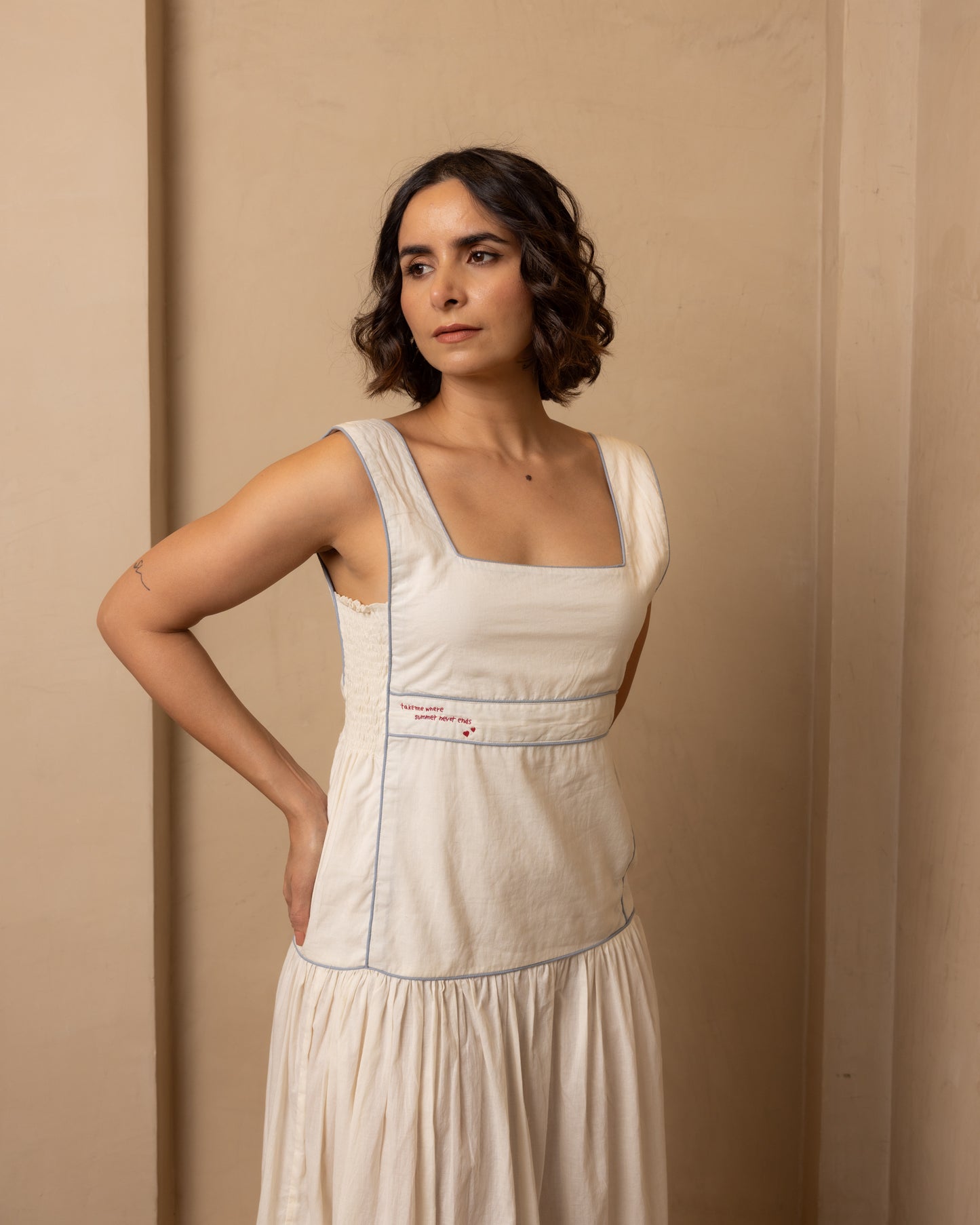 Serene Dress (Beige)