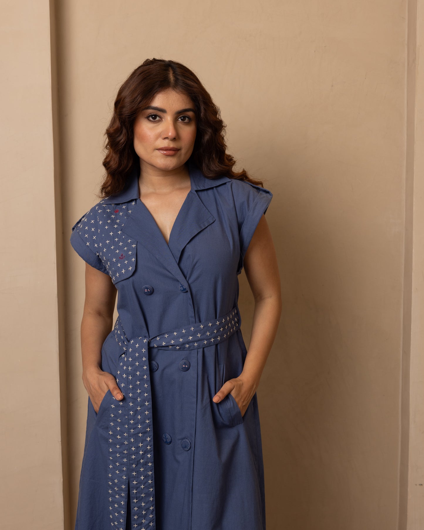 Sail Dress (Dark Blue)