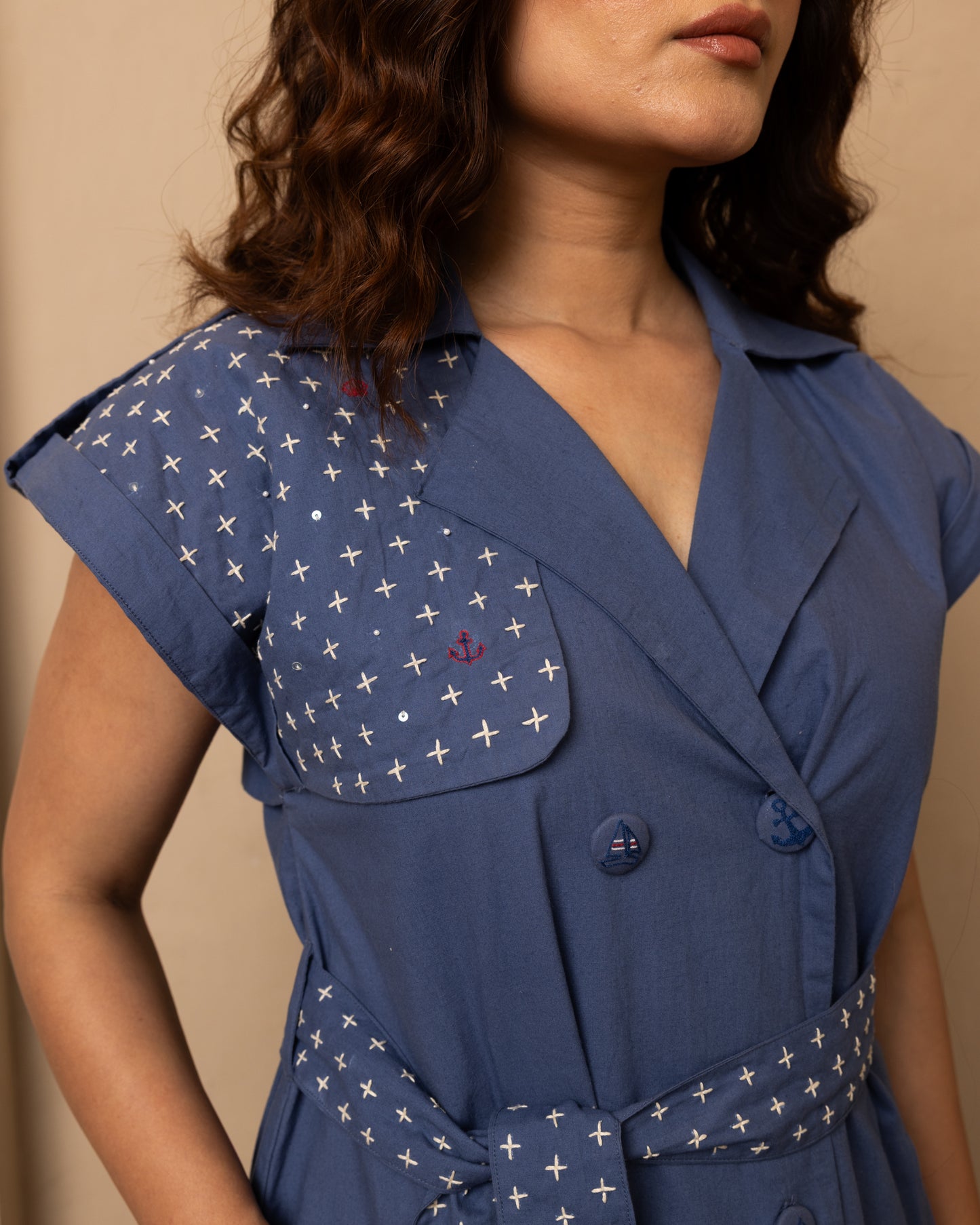 Sail Dress (Dark Blue)