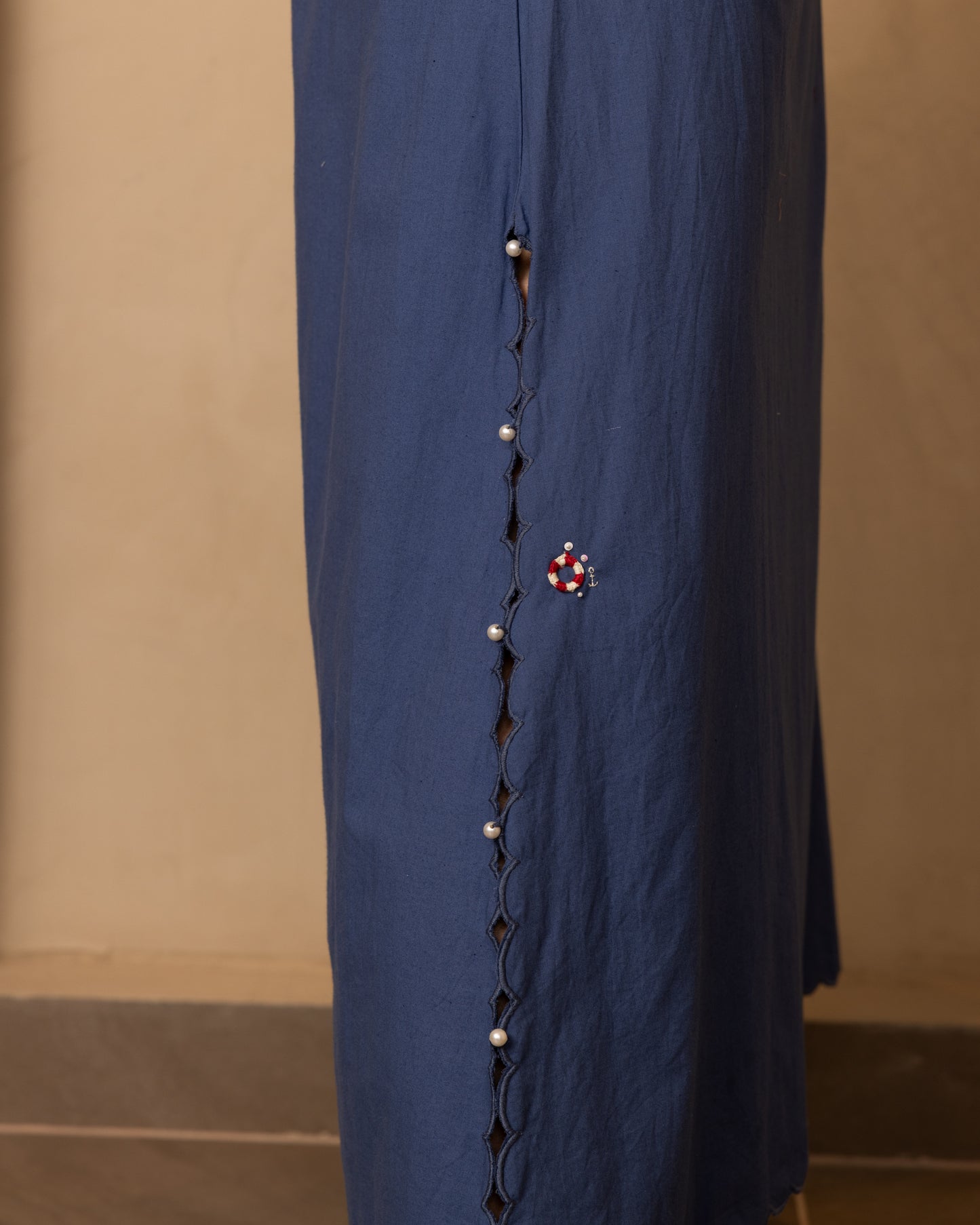 Zoe Top and Skirt Set - (Dark Blue)