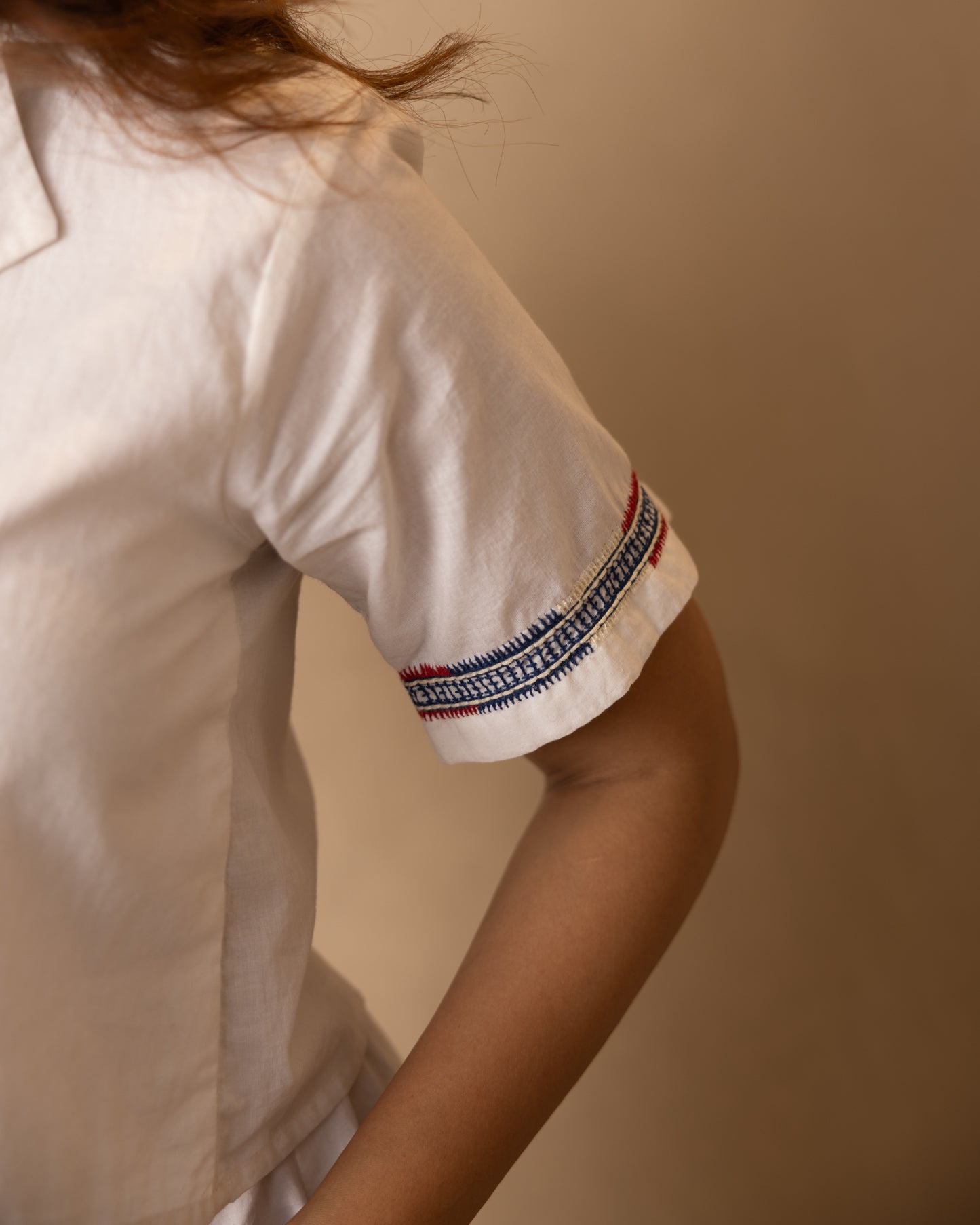 Harbor Top and Skirt Set (White)