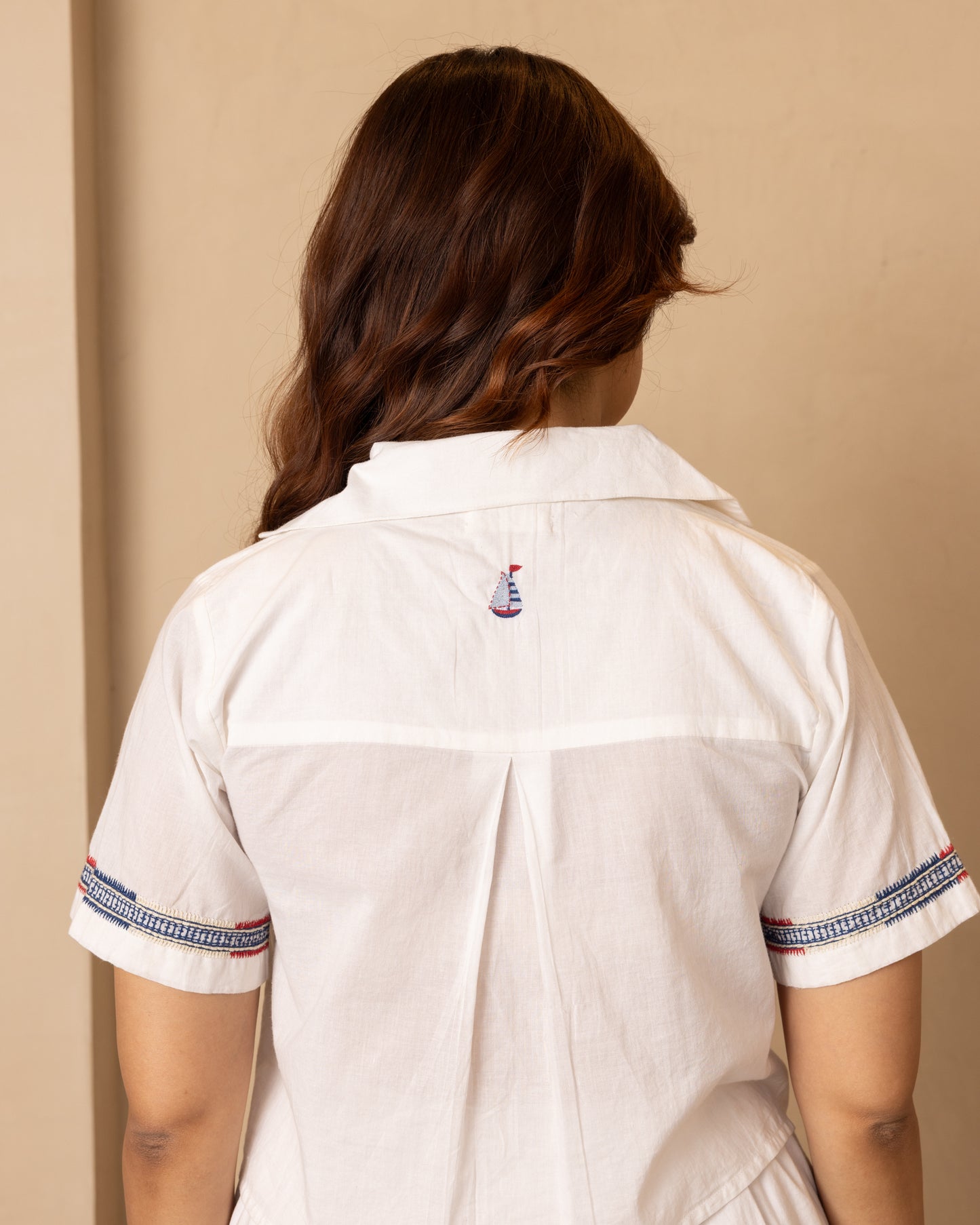 Harbor Top and Skirt Set (White)