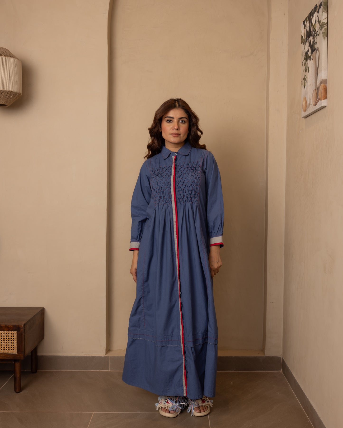 Sage Dress (Dark Blue)