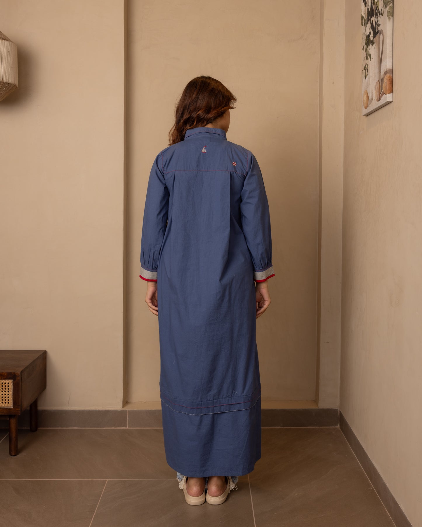 Sage Dress (Dark Blue)