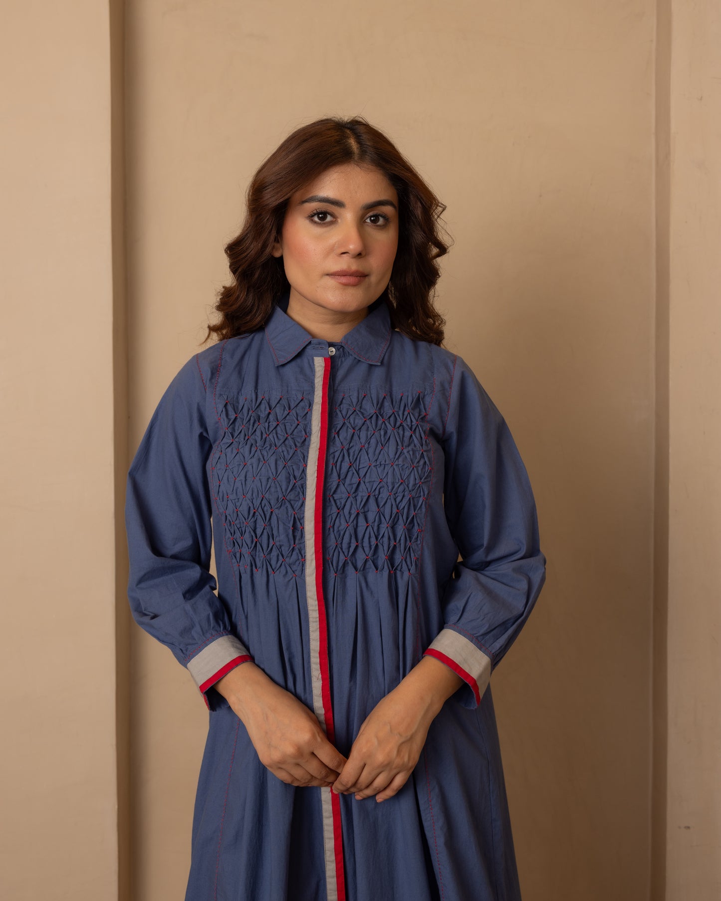 Sage Dress (Dark Blue)