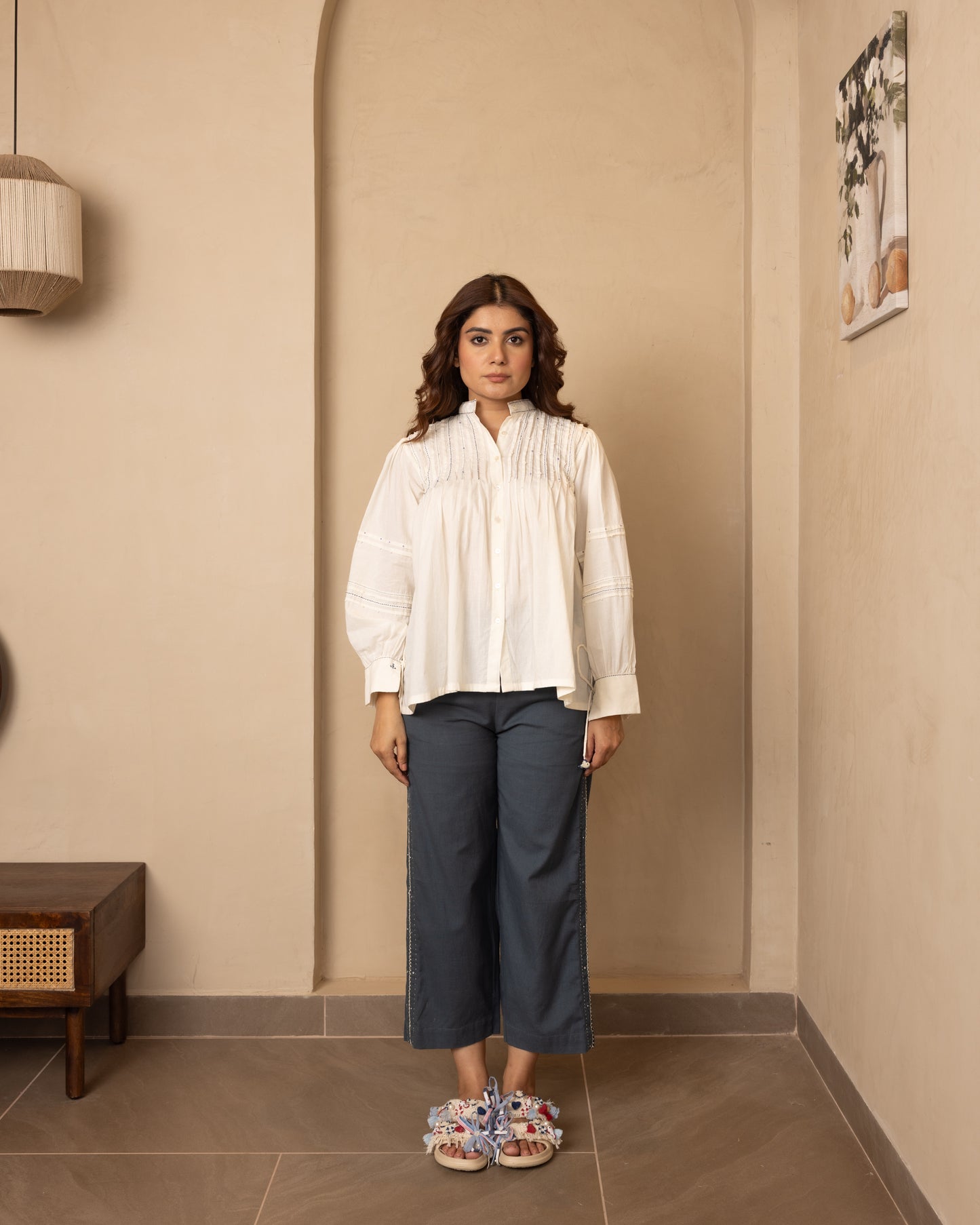 Brig Top and Pants Set (Beige)