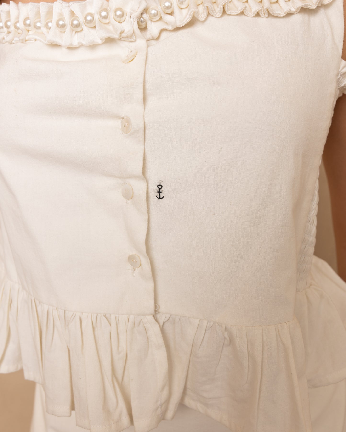 Zoe Top and Skirt Set (Beige)