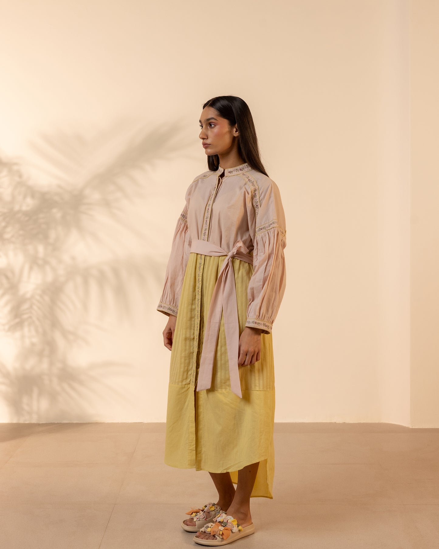 Citrus Glow Dress - Pink + Yellow