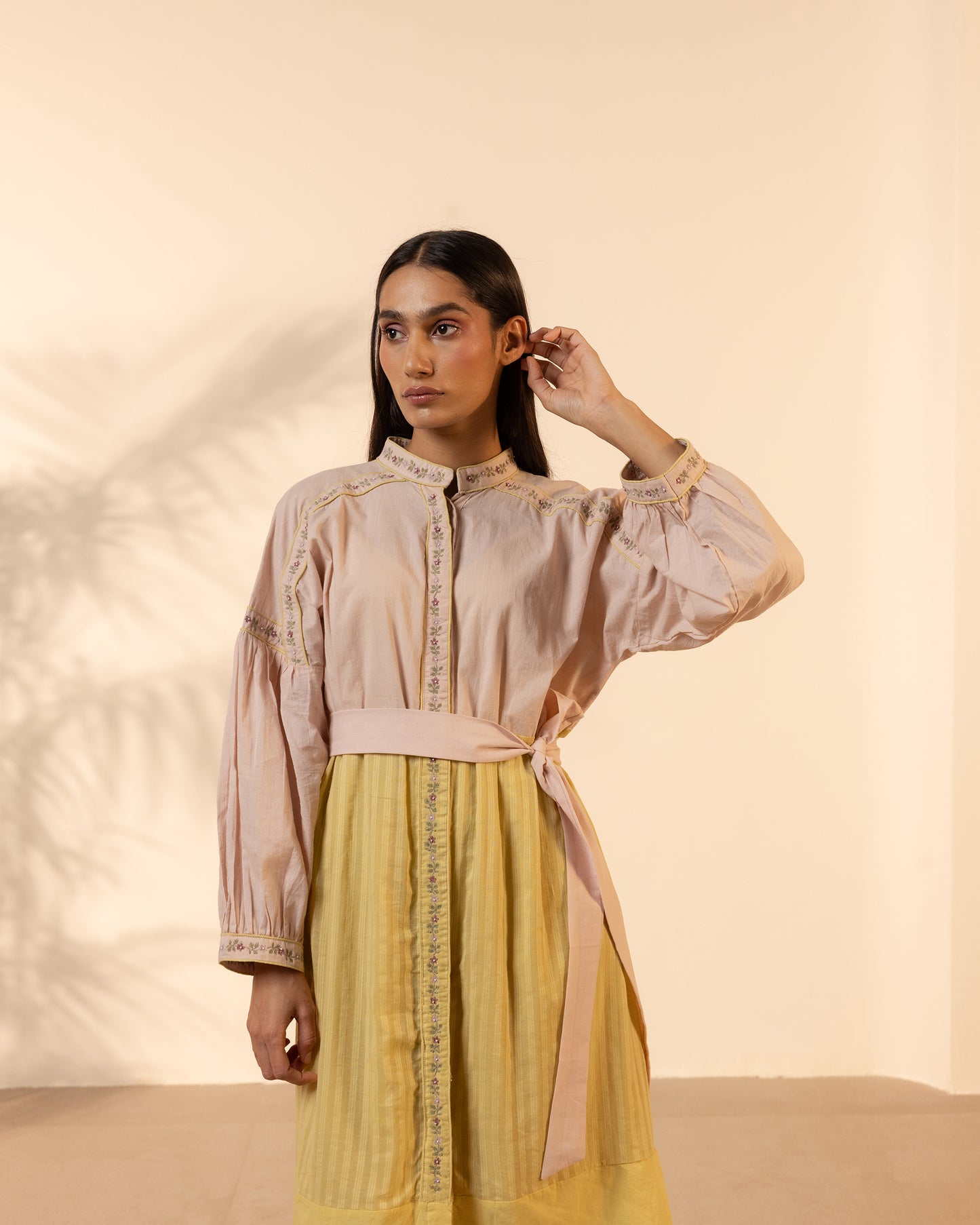 Citrus Glow Dress - Pink + Yellow