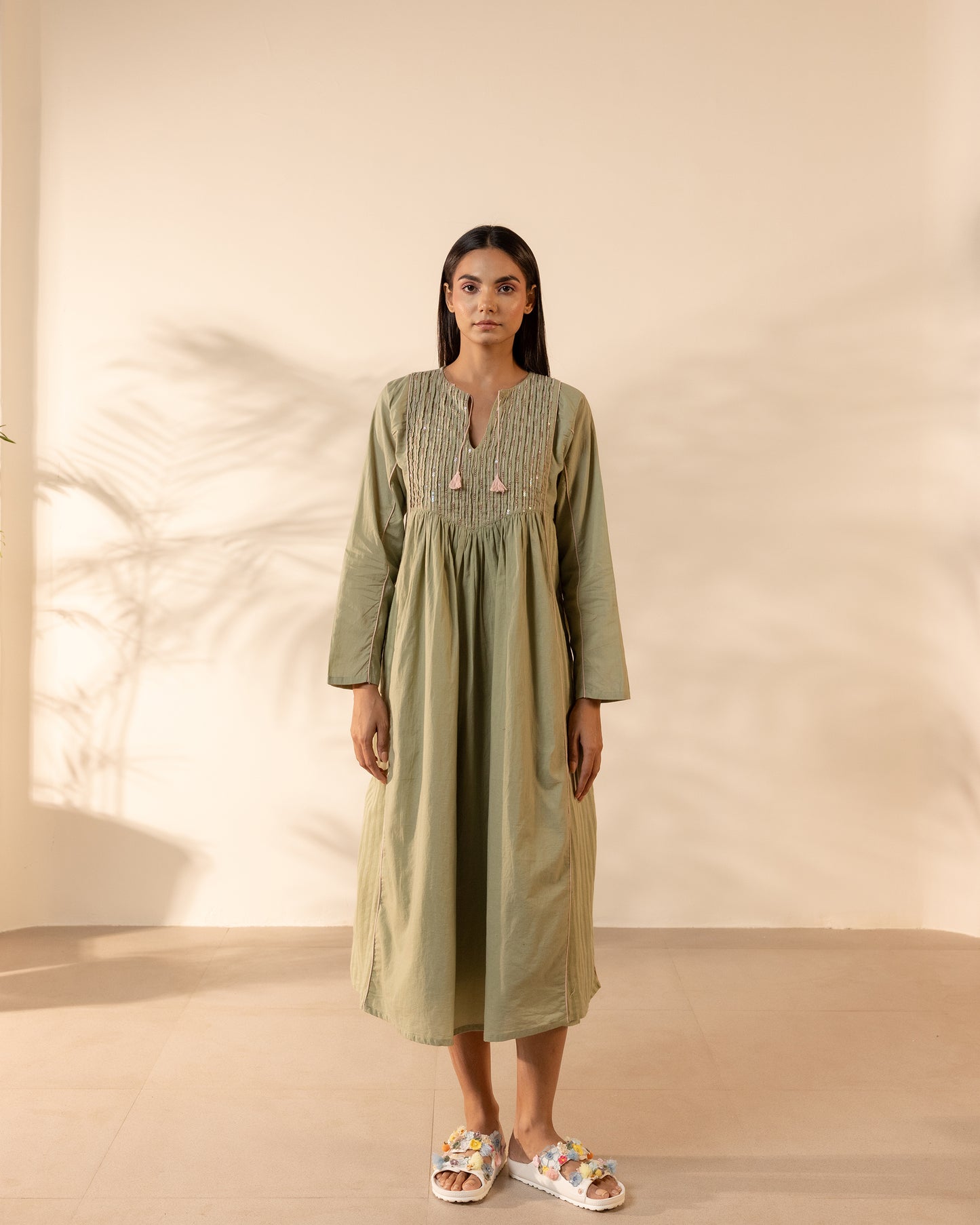 Sunpetal Dress - Pale Green