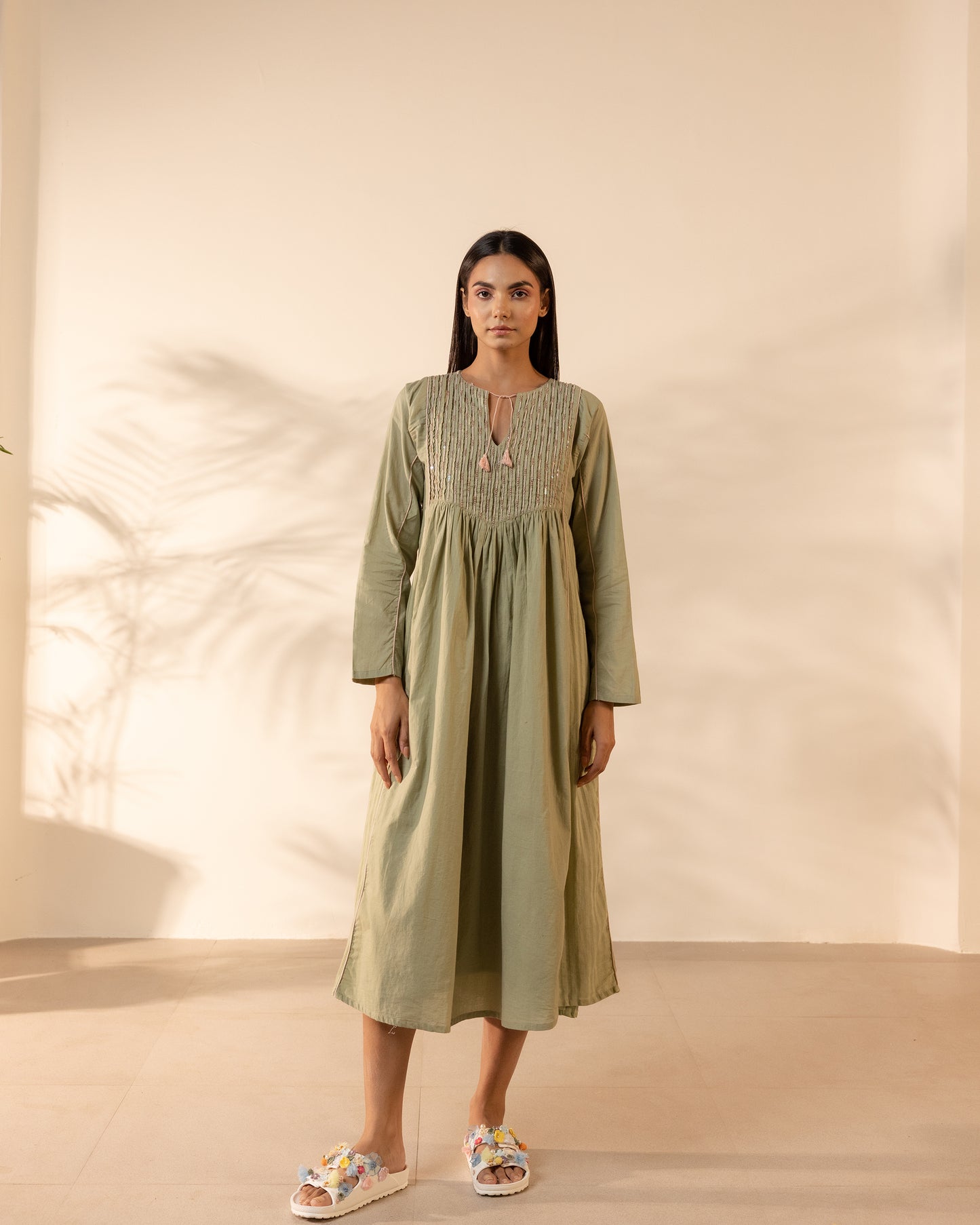 Sunpetal Dress - Pale Green