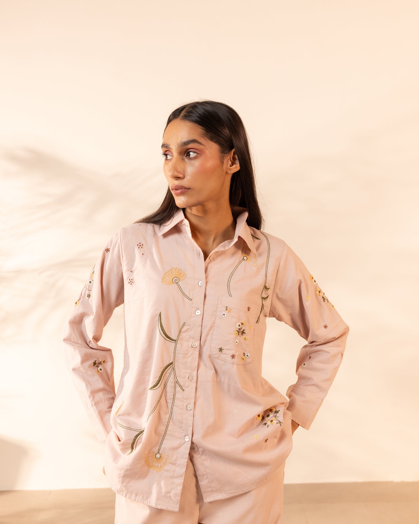 Apricot Shirt - Flamingo Pink