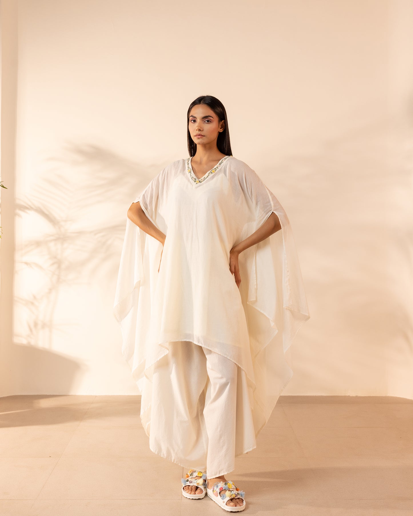 Lemon Drop Kaftan - Beige