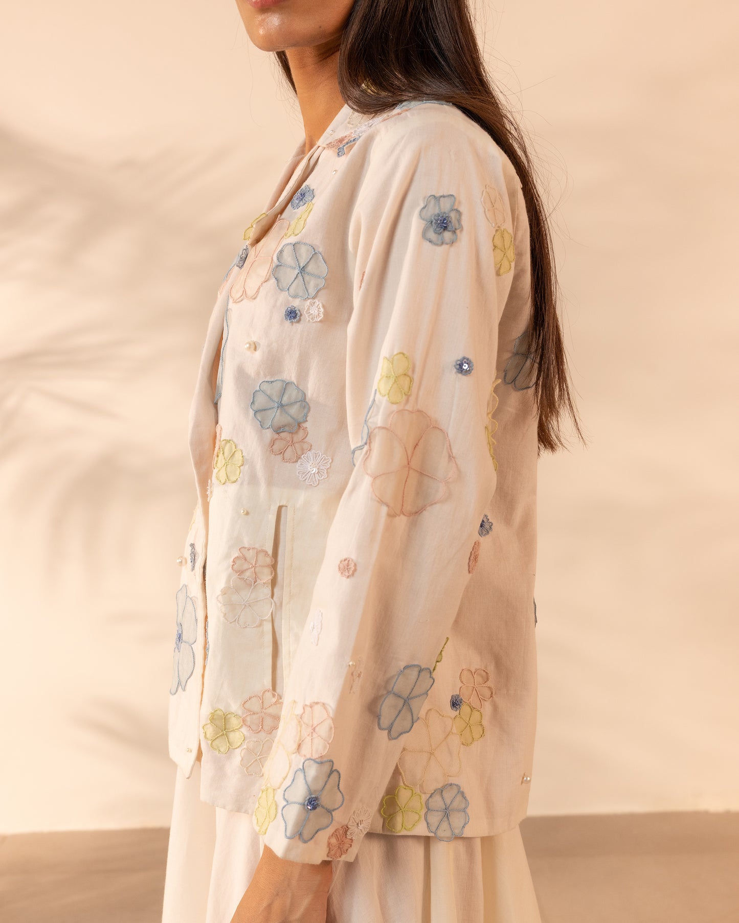 Lush Jacket - Beige + Flamingo Pink