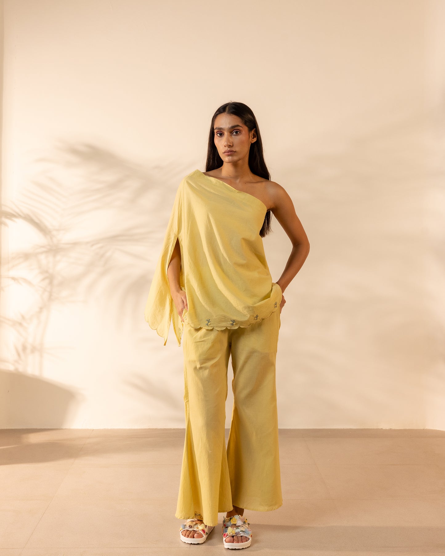 Coral Kiss Pant - Yellow Ochre
