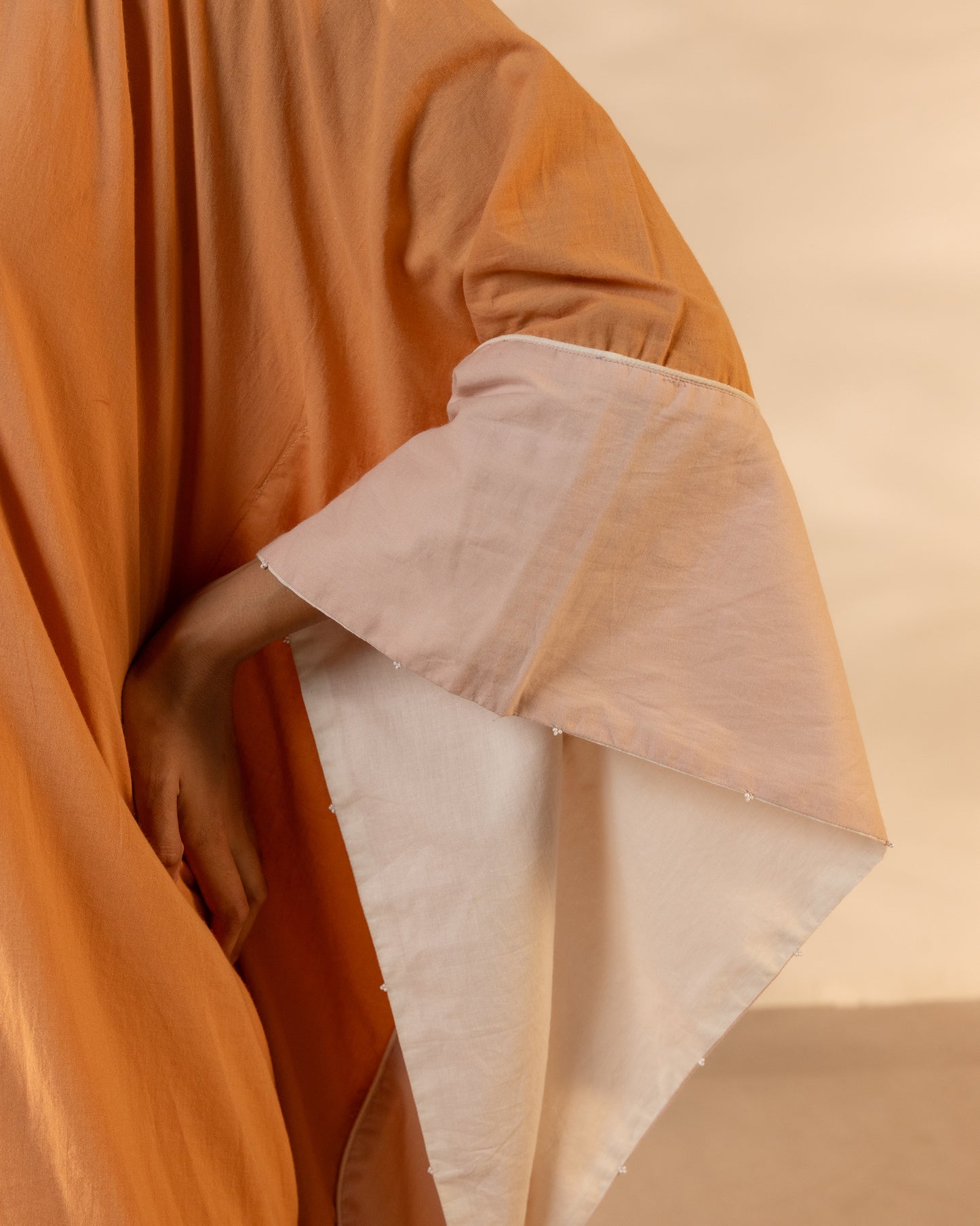Orange Peel Kaftan - Orange