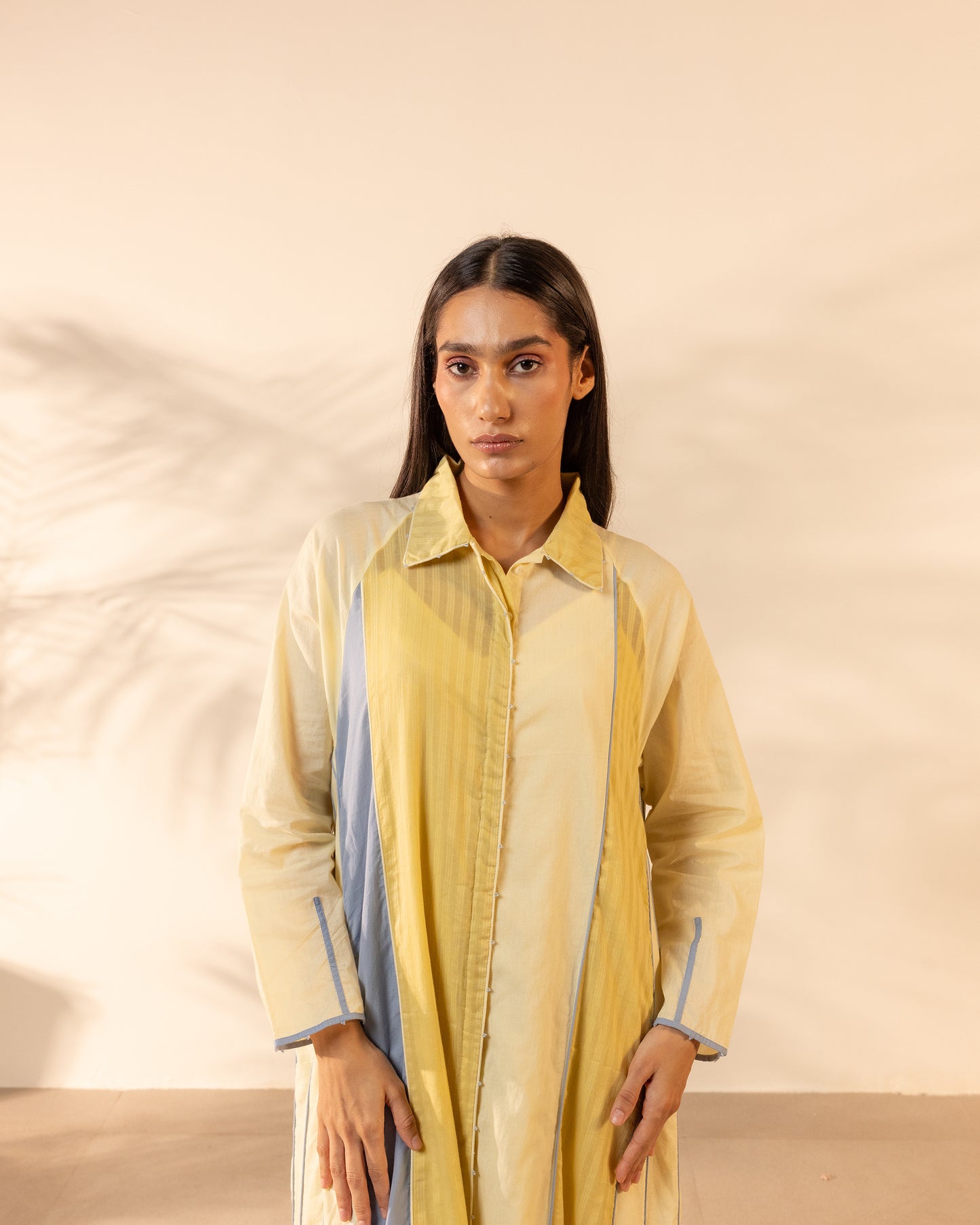 Mango Mist Dress - Blue + Yellow