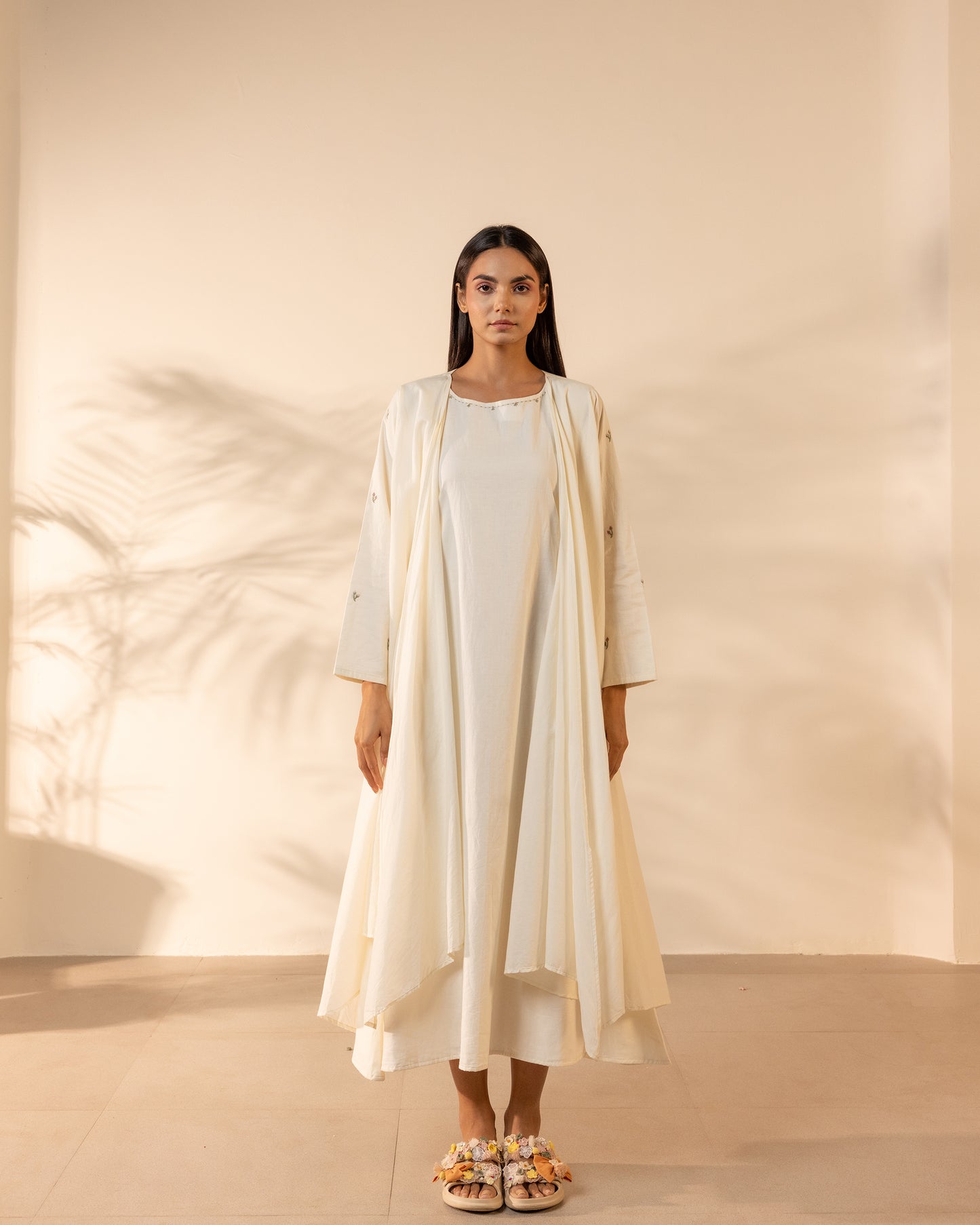 Saffron Sky Dress - Beige