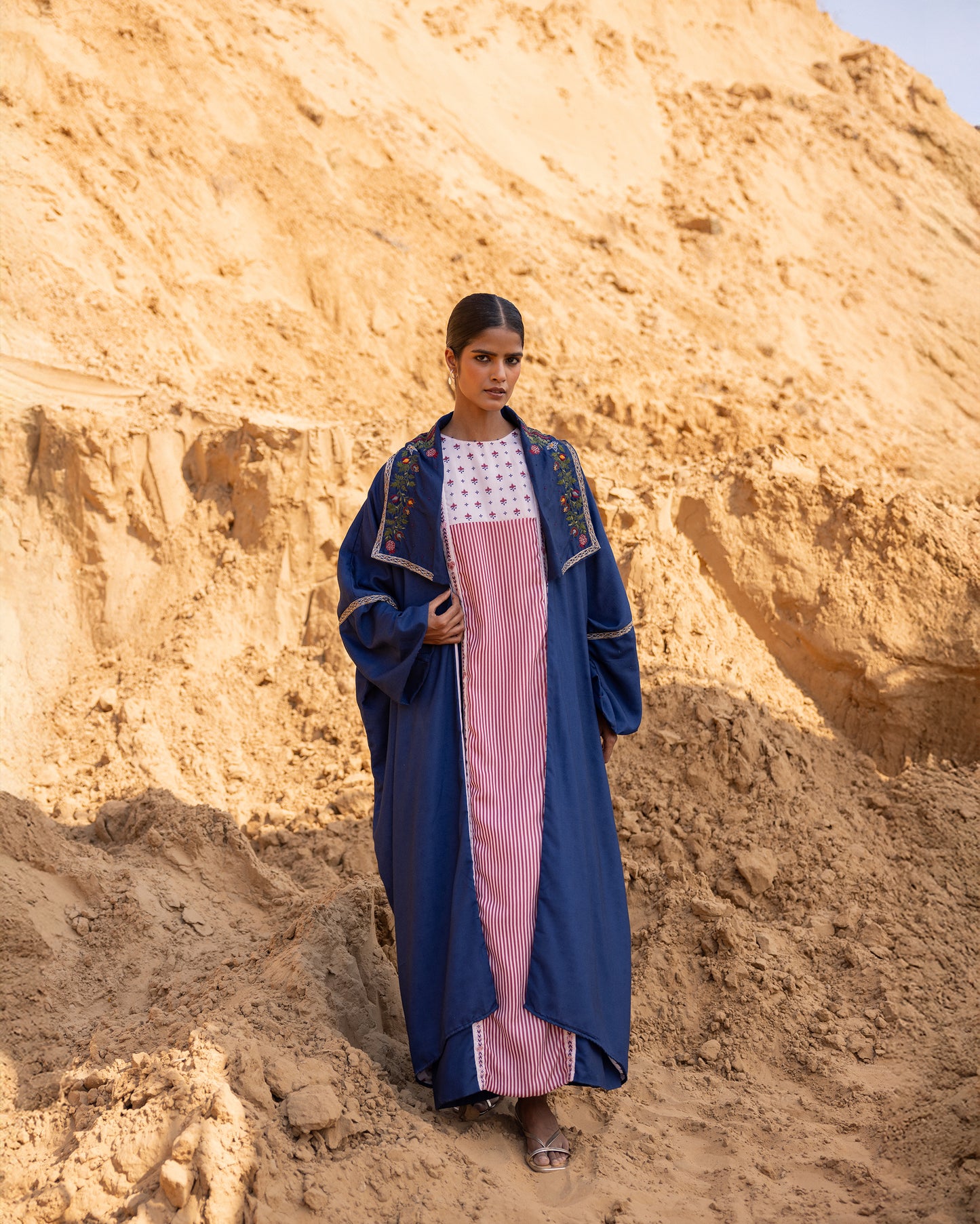 Echo Dress & Jacket Set - Indigo Blue