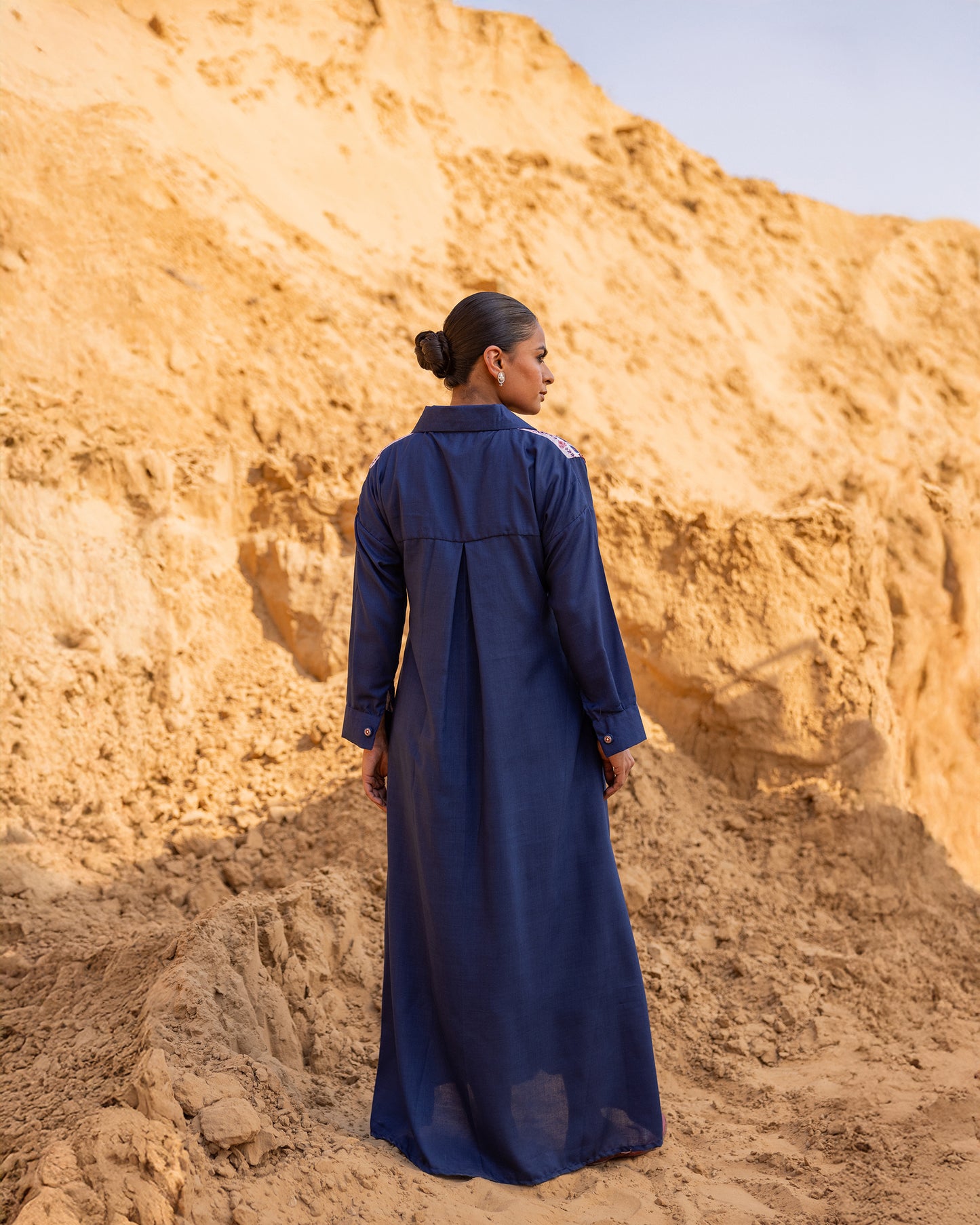 Grida Dress - Indigo Blue