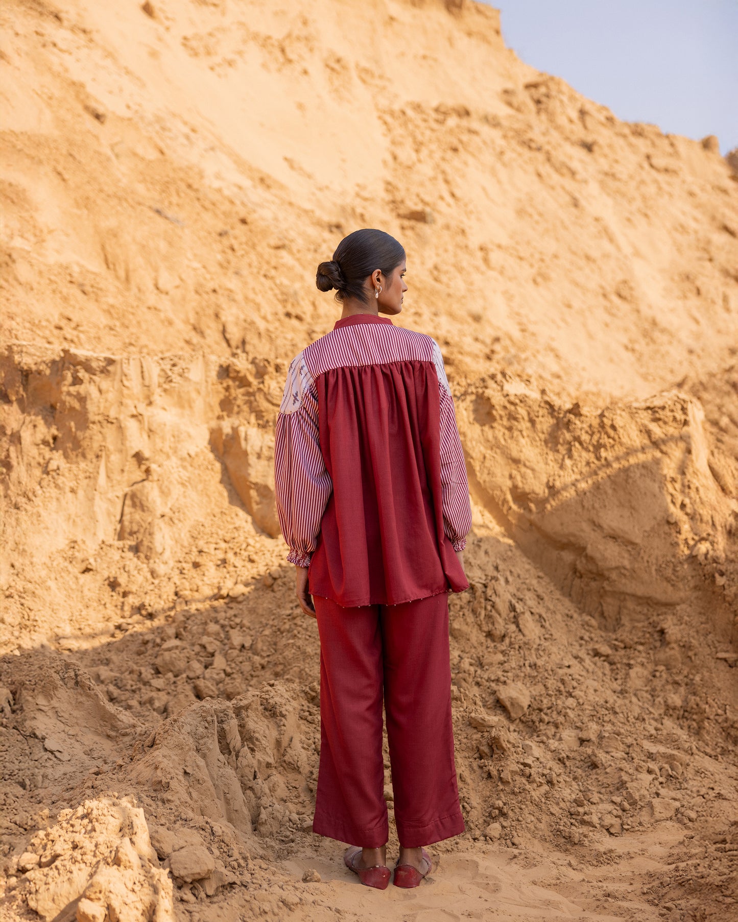 Fract Co-Ord Set - Maroon