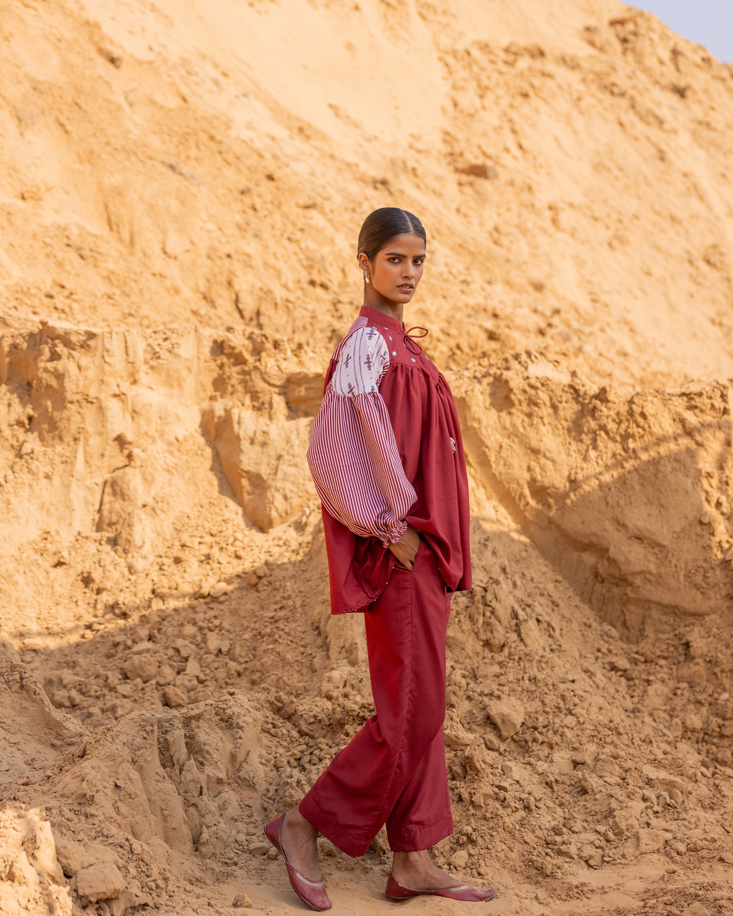 Fract Pants - Maroon