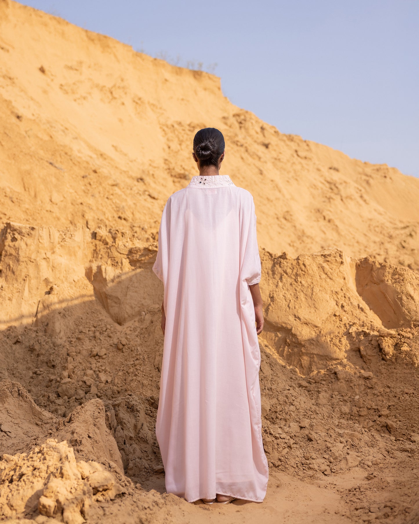 Linear Kaftan - Desert Sand