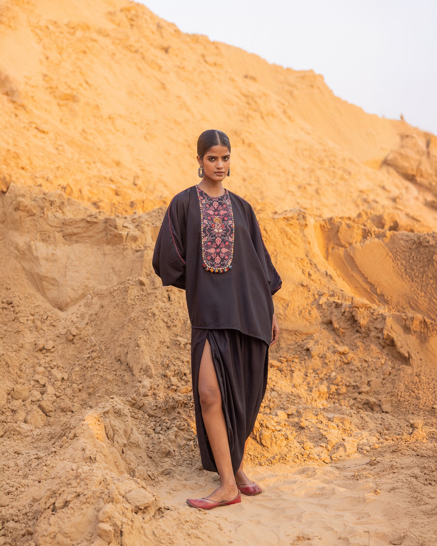 Mosaic Co-Ord Set - Black