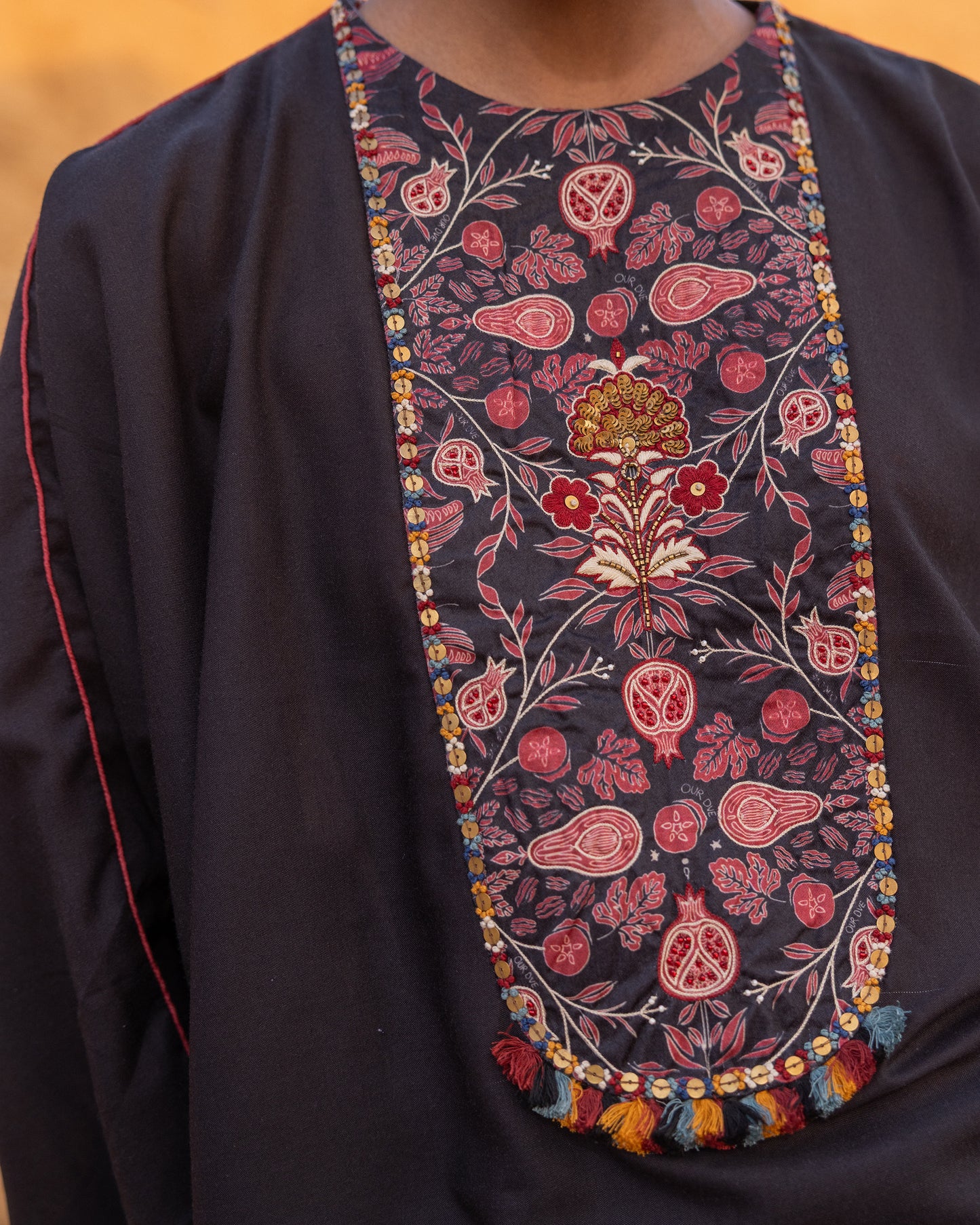 Mosaic Co-Ord Set - Black