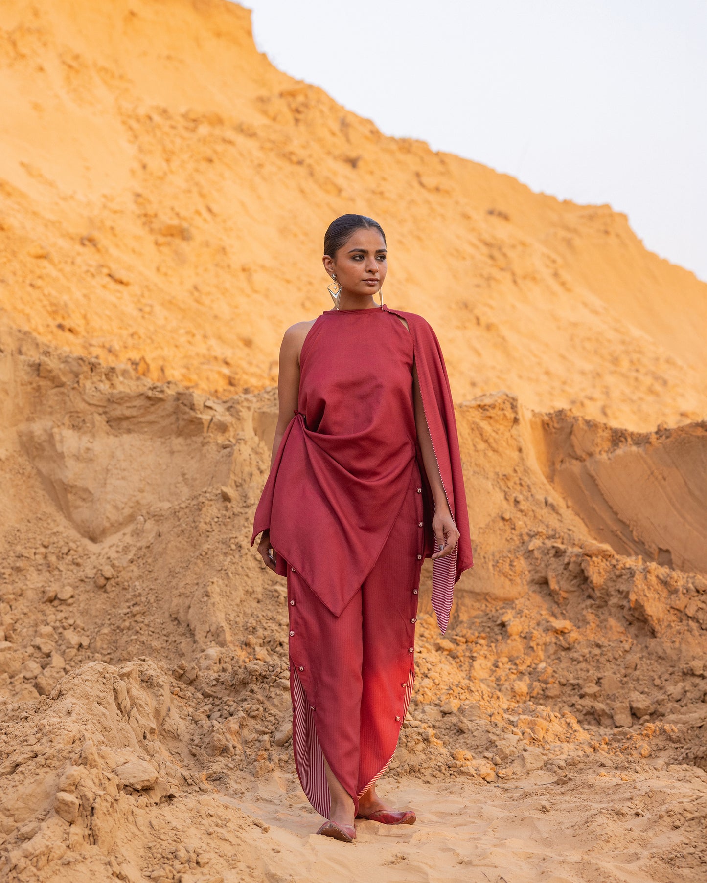 Strukt Co-Ord Set - Maroon