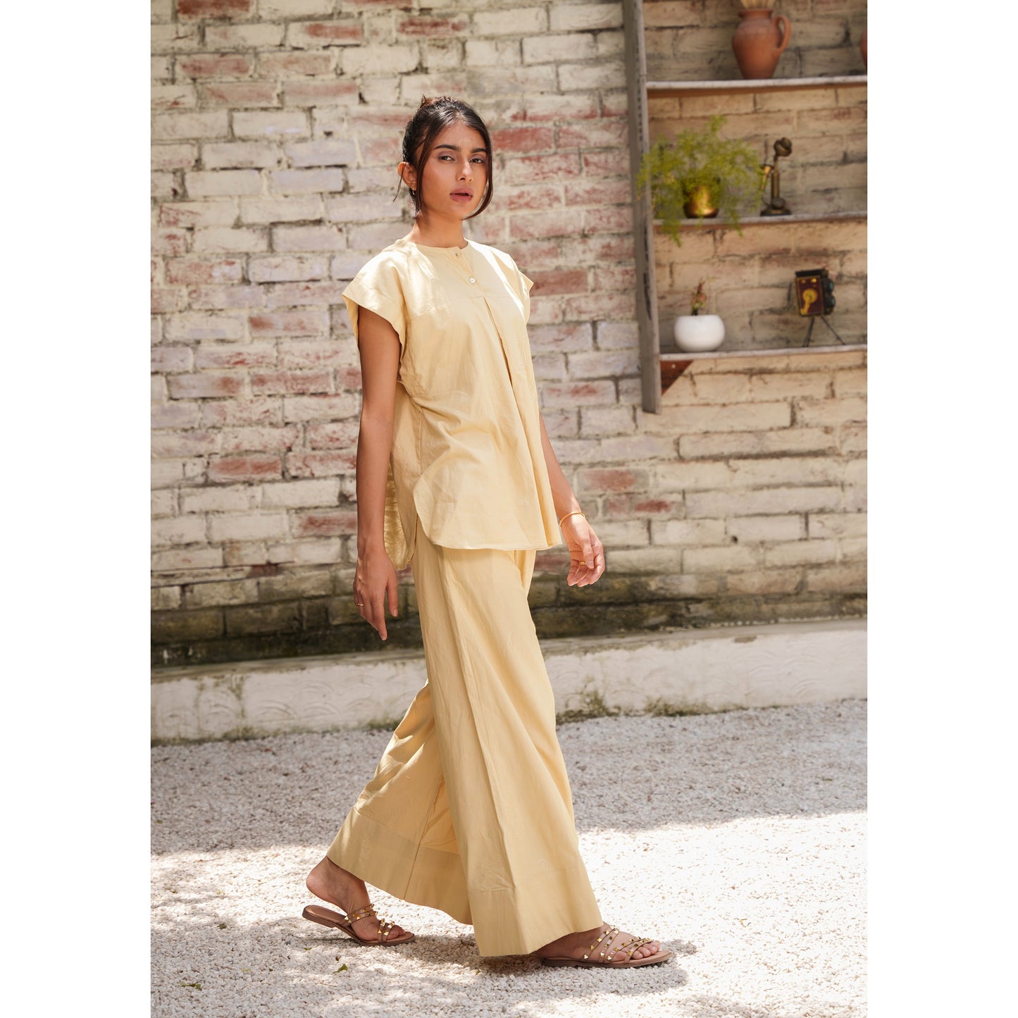 Capsule 6 - Peanut Brown Cotton Pants