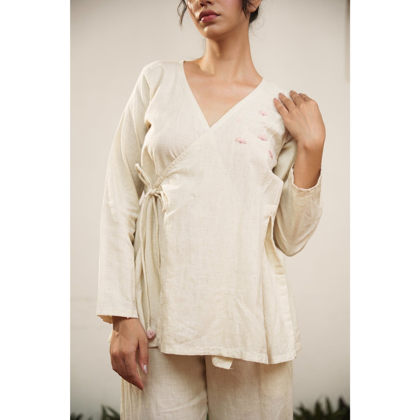 Capsule 11 - Beige Handwoven Top