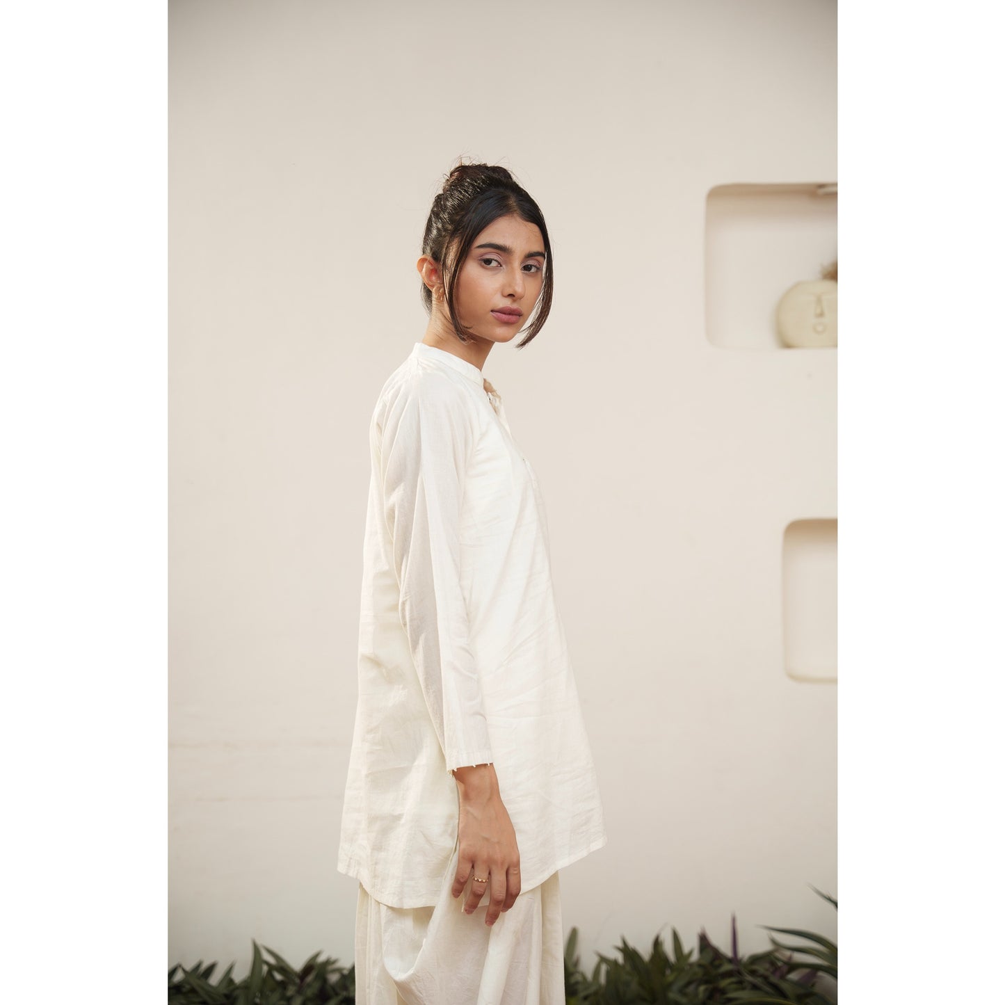 Capsule 12 - Beige Handwoven Top