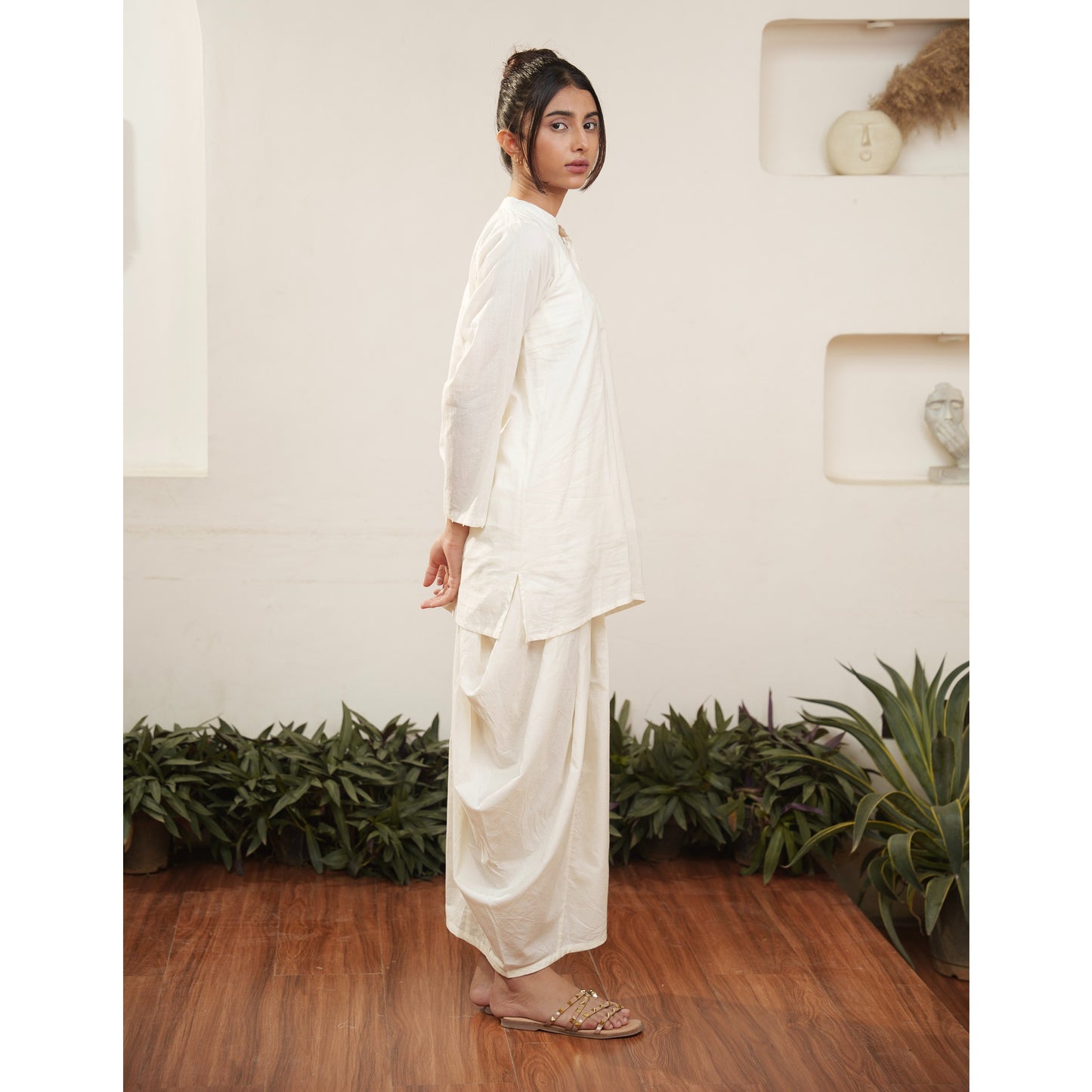 Capsule 12 - Beige Handwoven Skirt