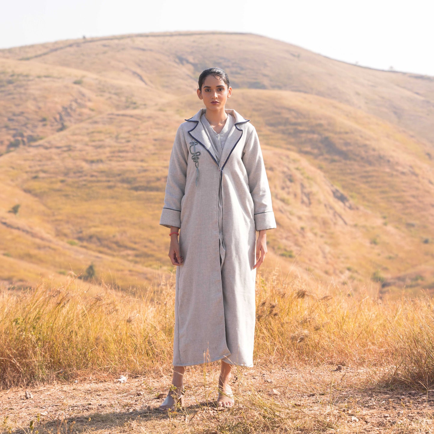 Aria Dress and Jacket Set Grey