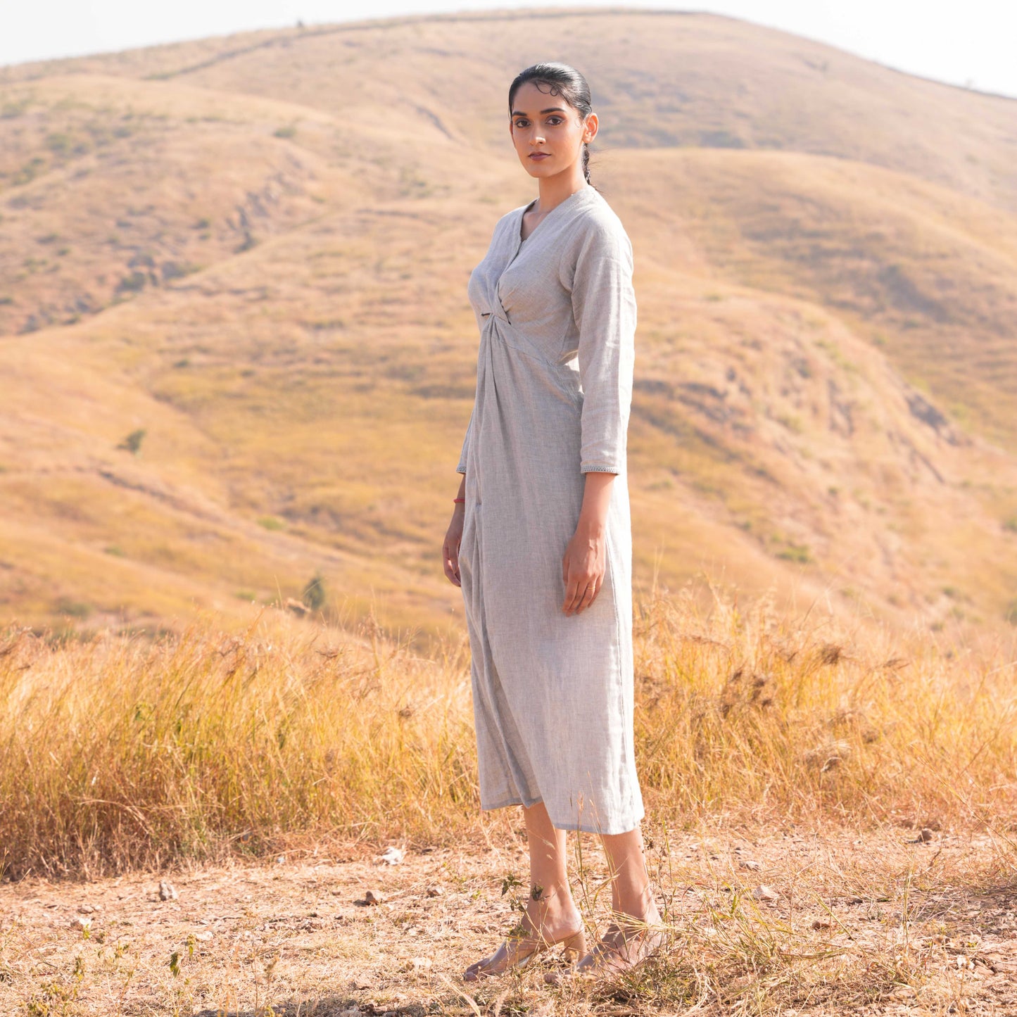 Aria Dress and Jacket Set Grey