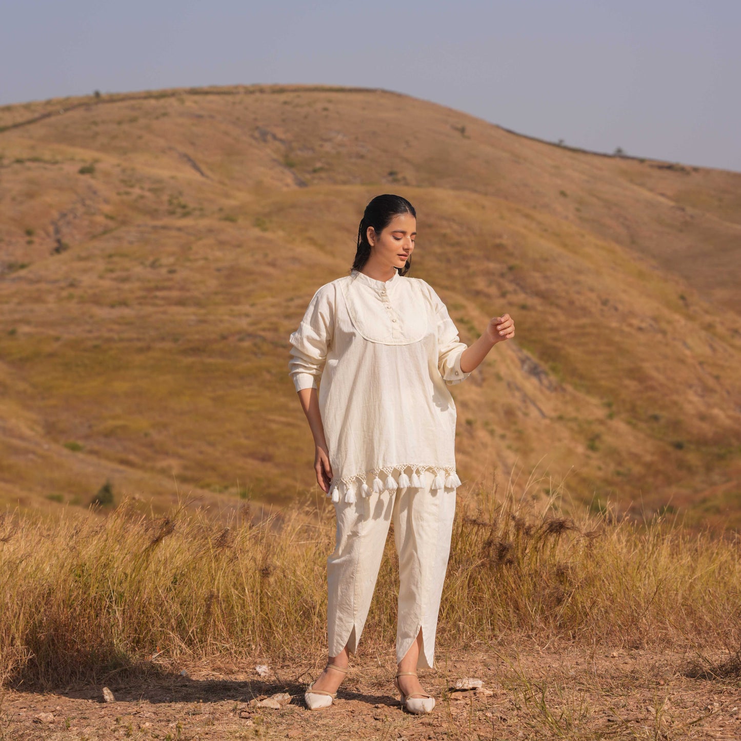 Arlo Top and Pant Co-ord Set Beige