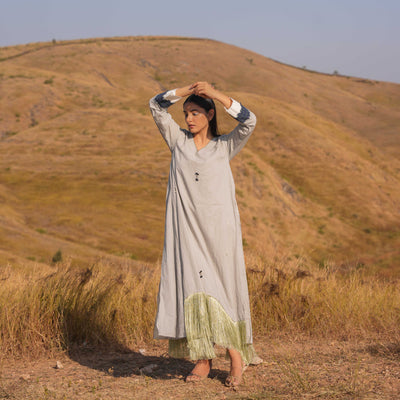 Fray Dress - Grey
