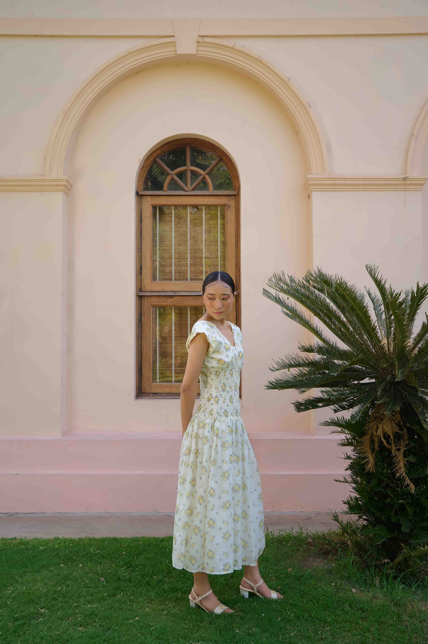 Annie Dress and Jacket Set - Lemon Print