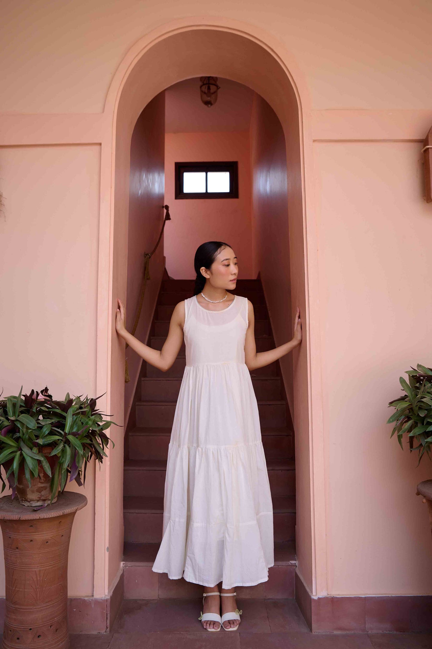 Amily Dress and Jacket Set - Beige