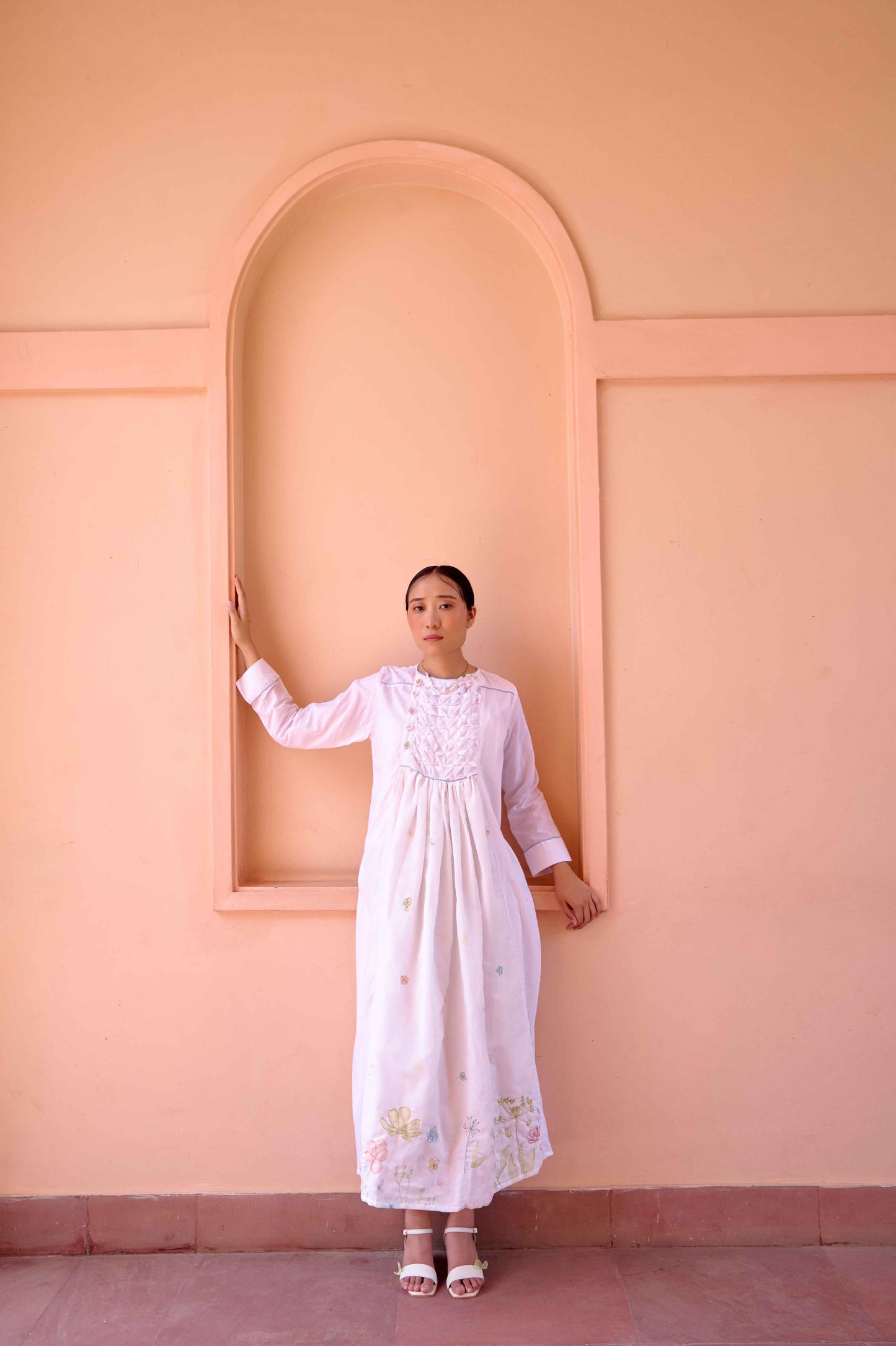 Zeno Dress - White Printed