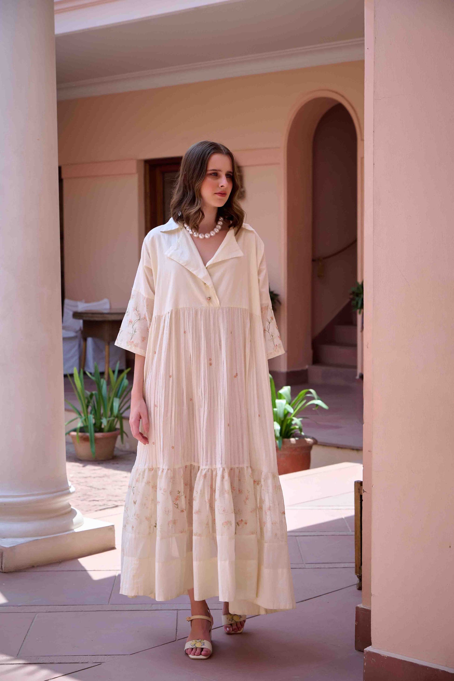 Charlotte Dress - Beige