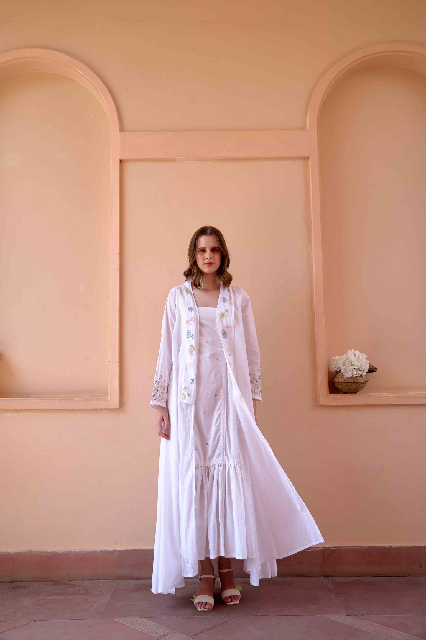 Betty Dress and Jacket Set - White