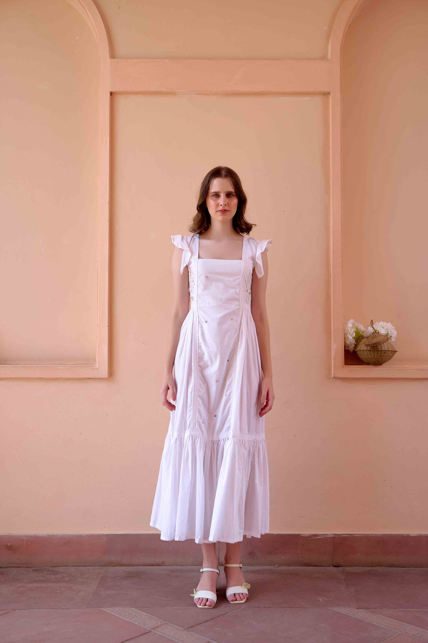 Betty Dress and Jacket Set - White