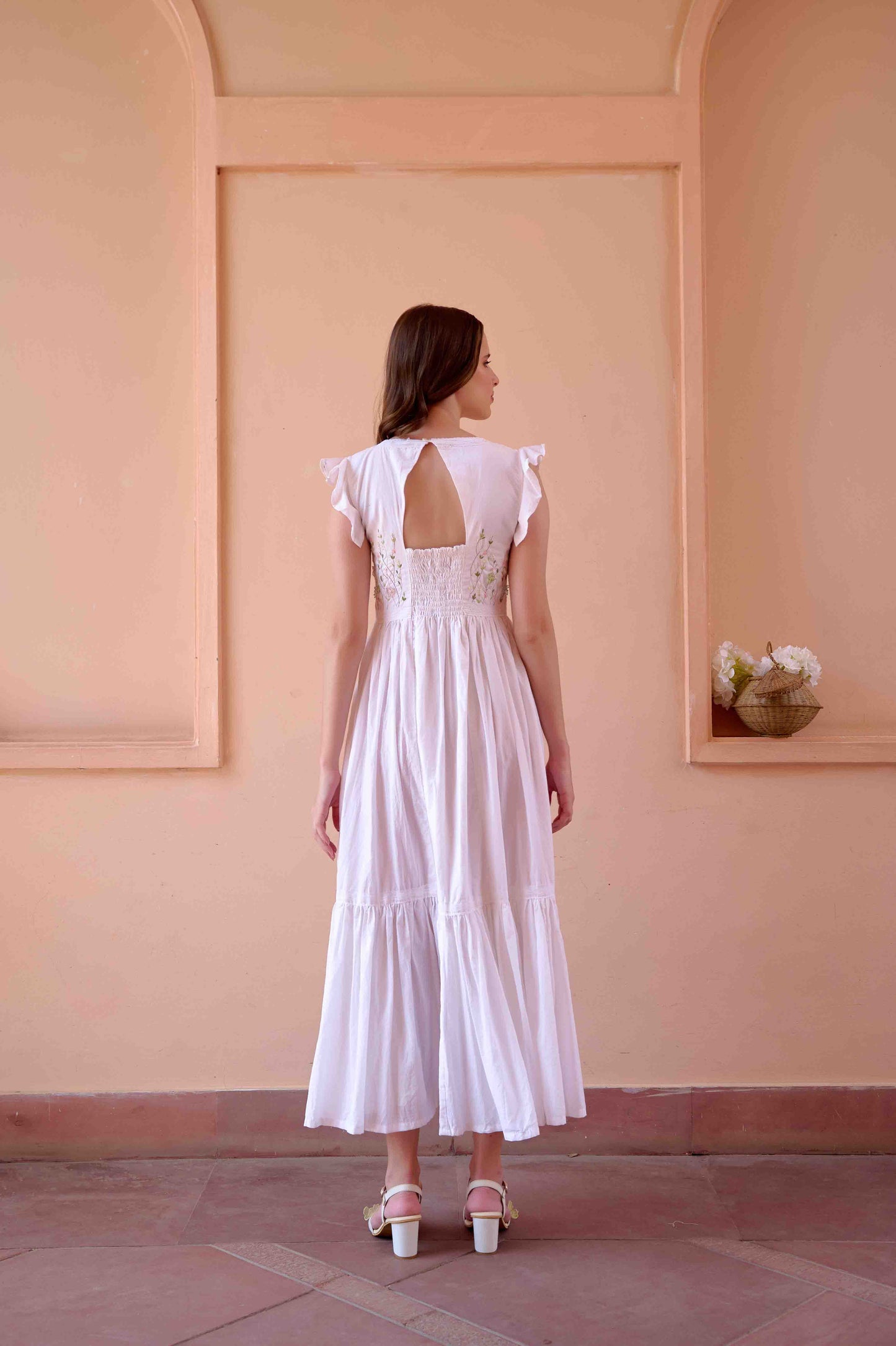 Betty Dress and Jacket Set - White