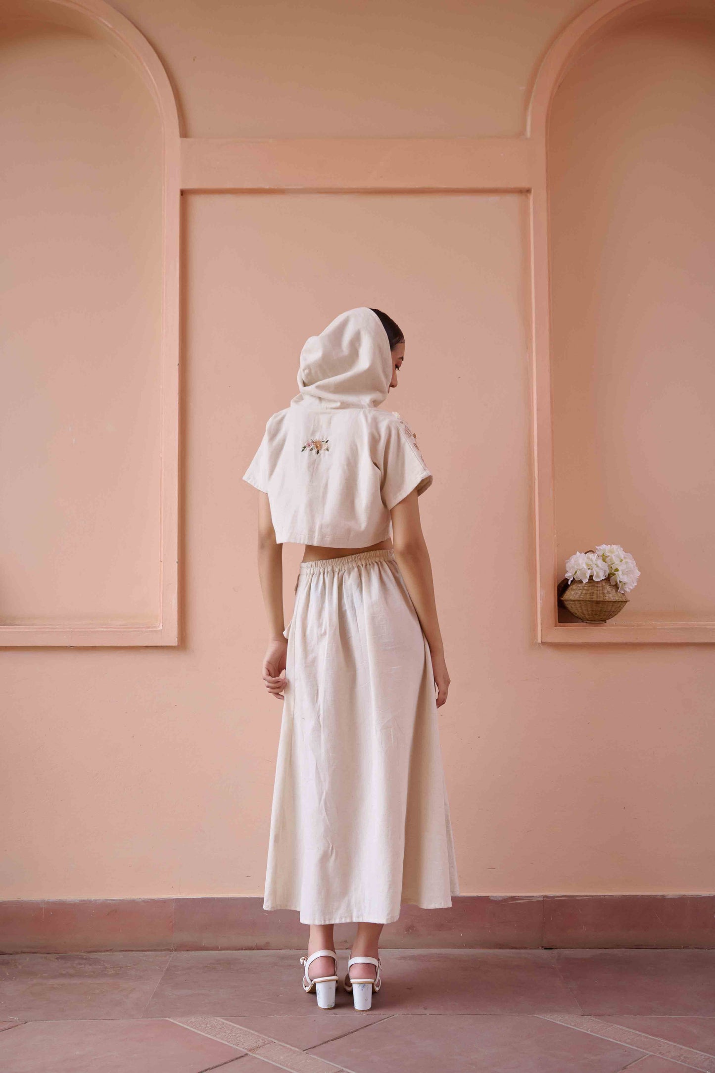 Edwin Top and Skirt Set - Beige