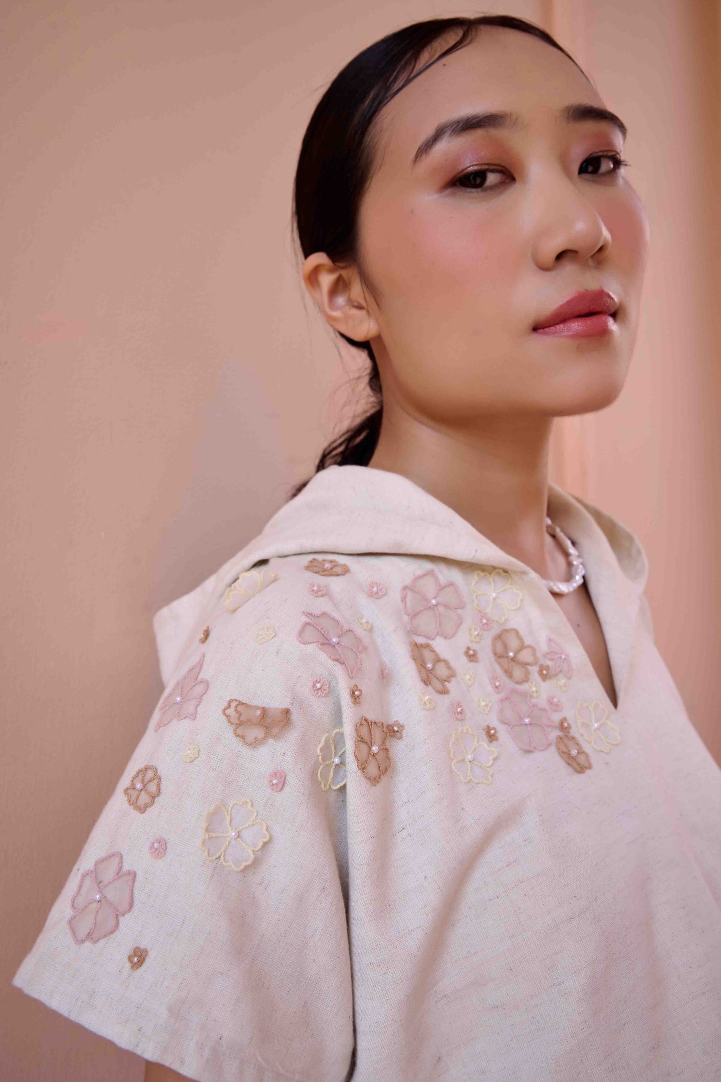 Edwin Top and Skirt Set - Beige