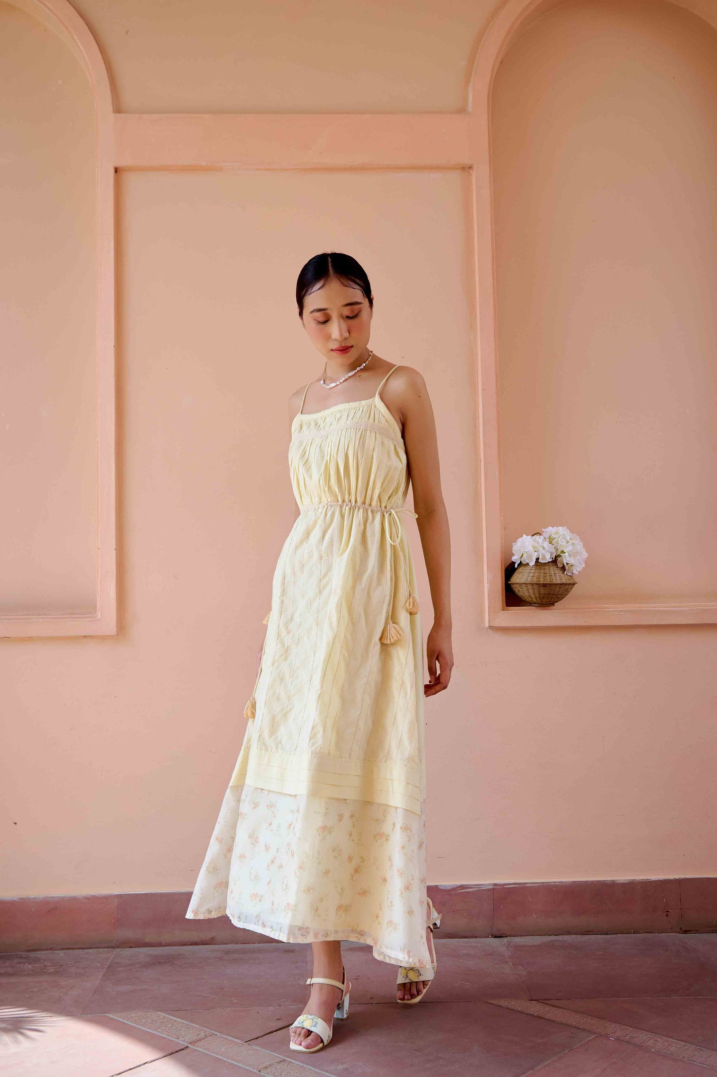 Clara Dress and Jacket Set - Yellow